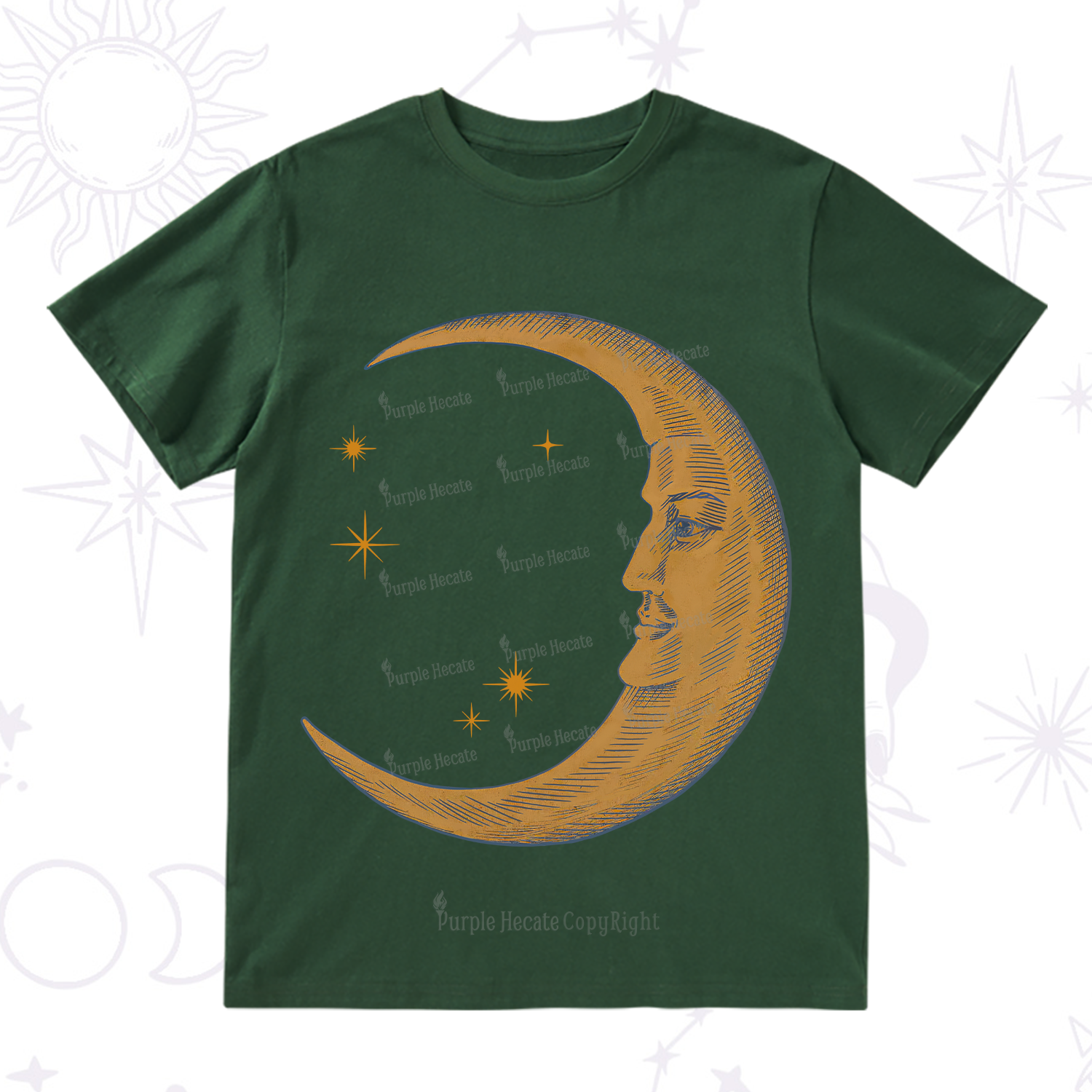 Purplehecate Celestial Moon T-Shirt