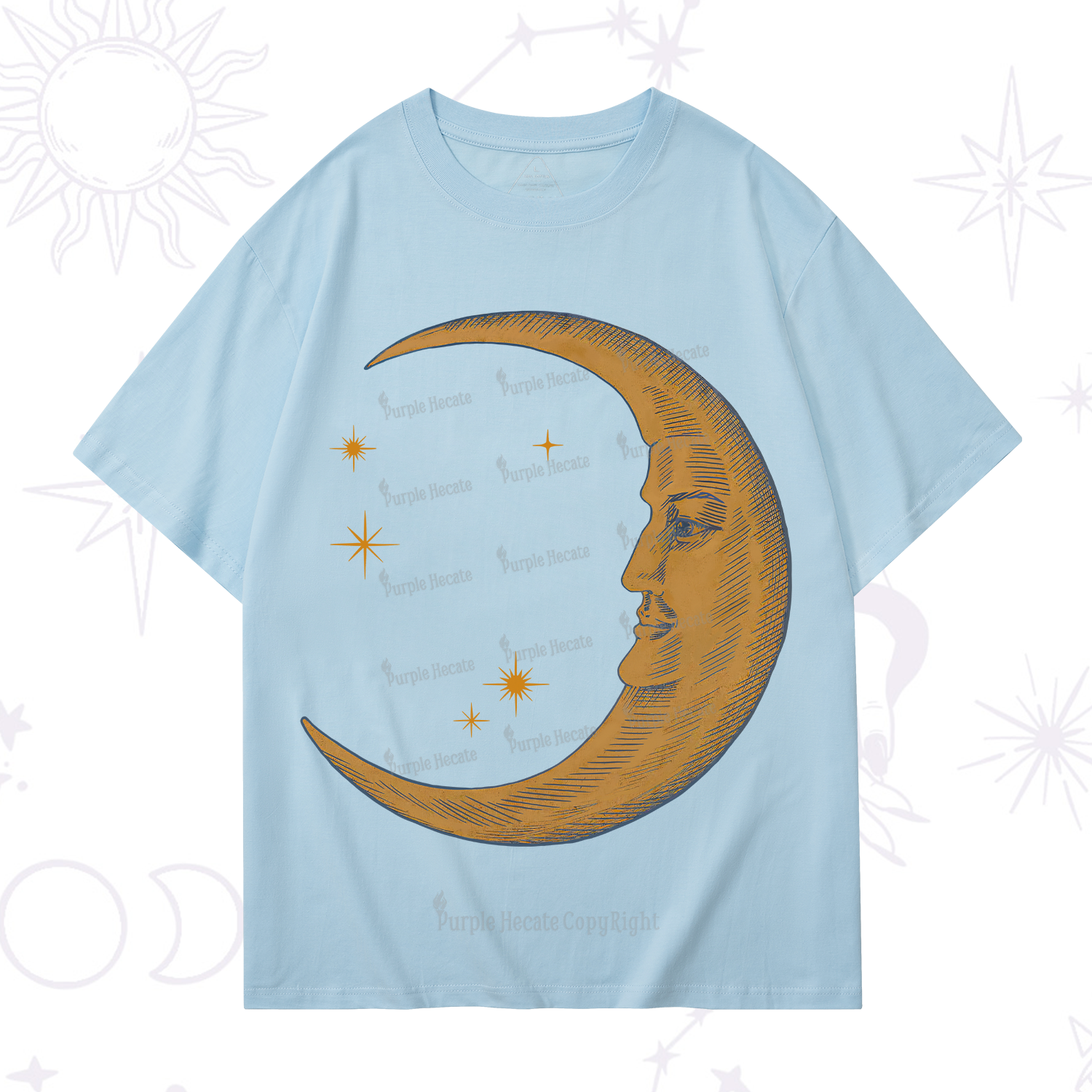 Purplehecate Celestial Moon T-Shirt