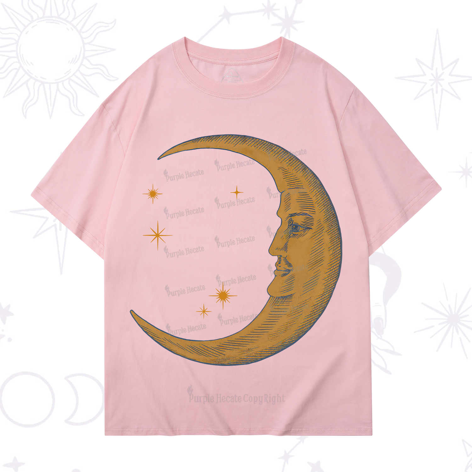 Purplehecate Celestial Moon T-Shirt