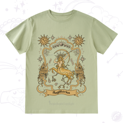 Purplehecate Sagittarius' Astral Mirage Zodiac T-Shirt