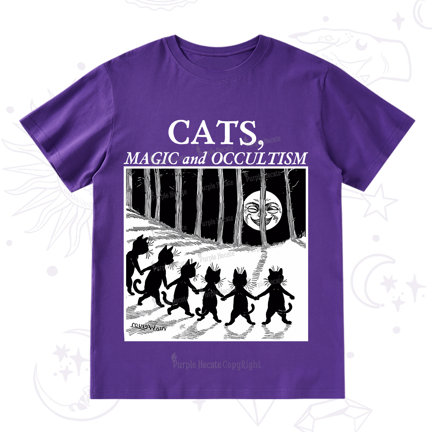 Purplehecate Cats Magic And Occultism T-Shirt