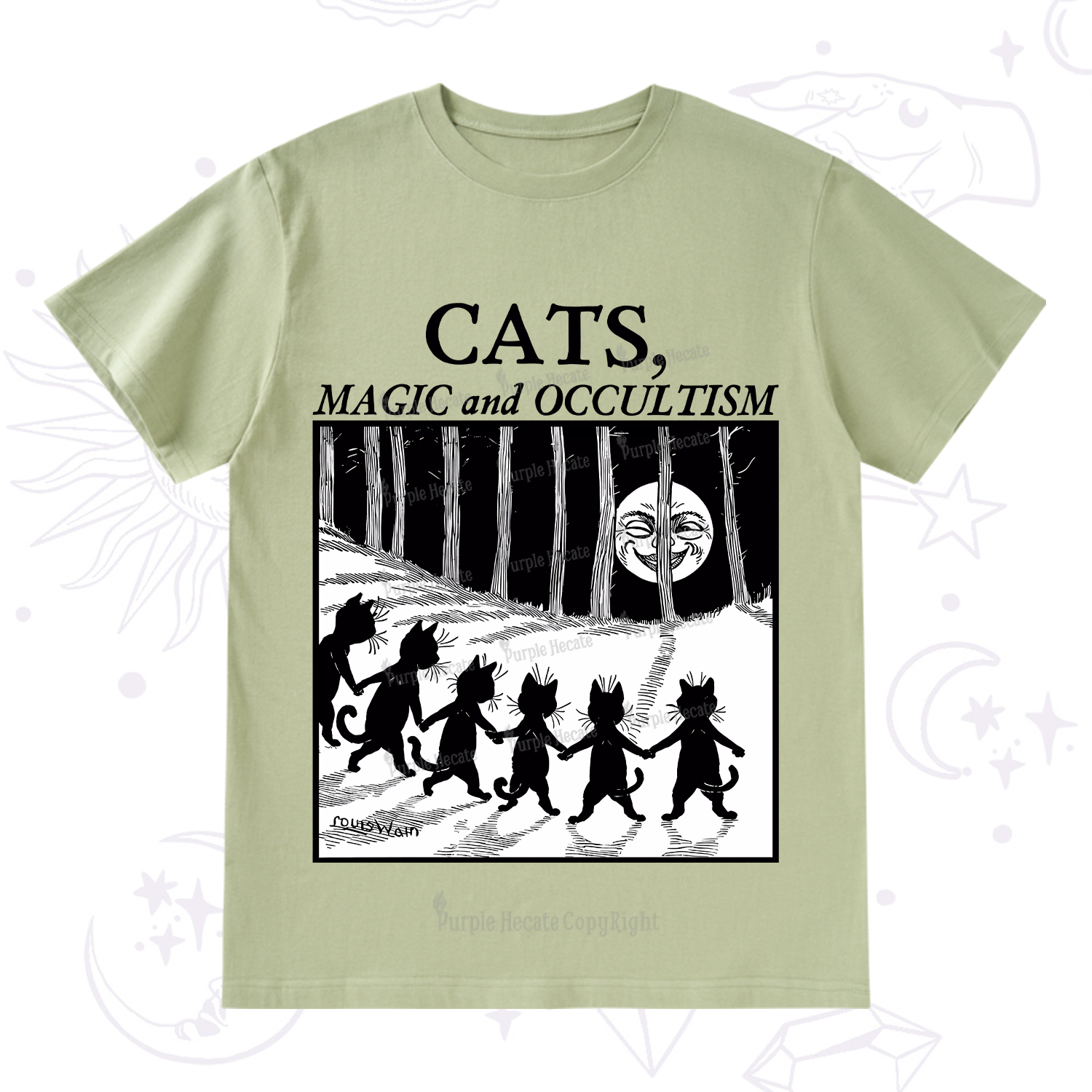 Purplehecate Cats Magic And Occultism T-Shirt