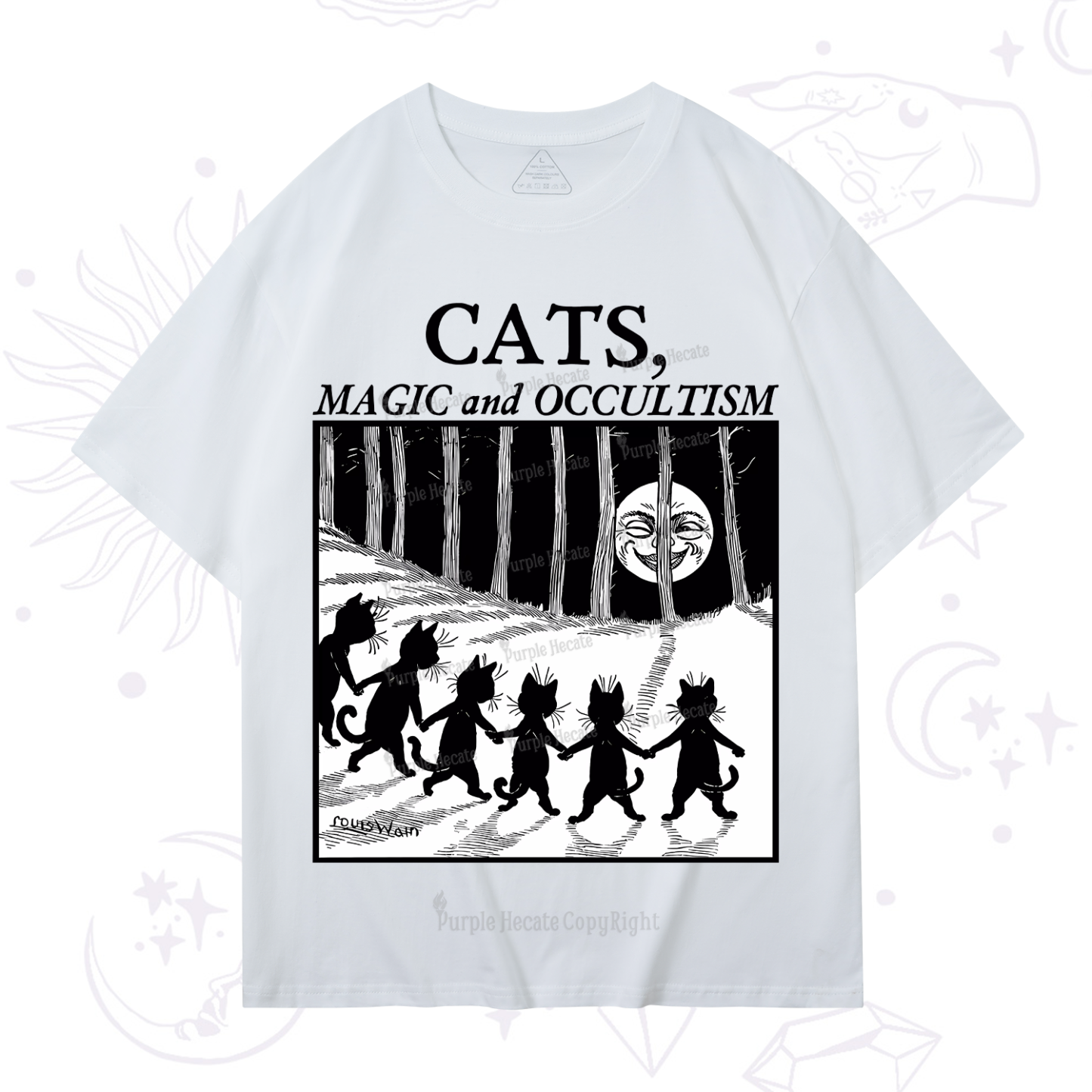Purplehecate Cats Magic And Occultism T-Shirt