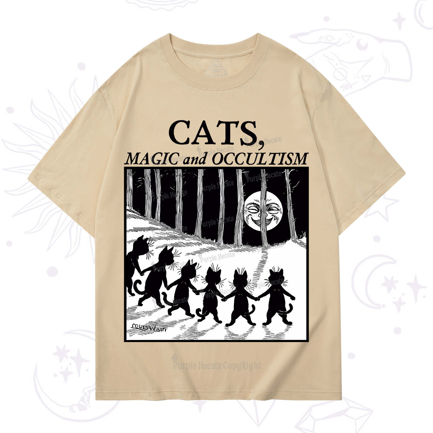 Purplehecate Cats Magic And Occultism T-Shirt