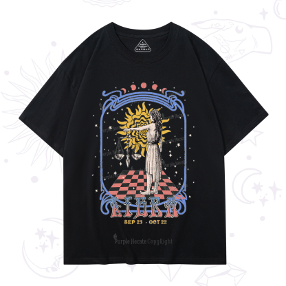 Purplehecate Libra Crew Zodiac T-Shirt