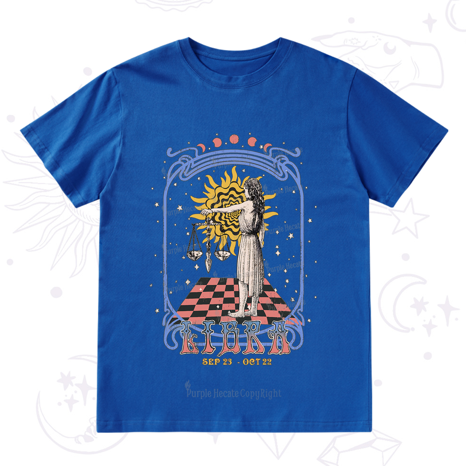 Purplehecate Libra Crew Zodiac T-Shirt