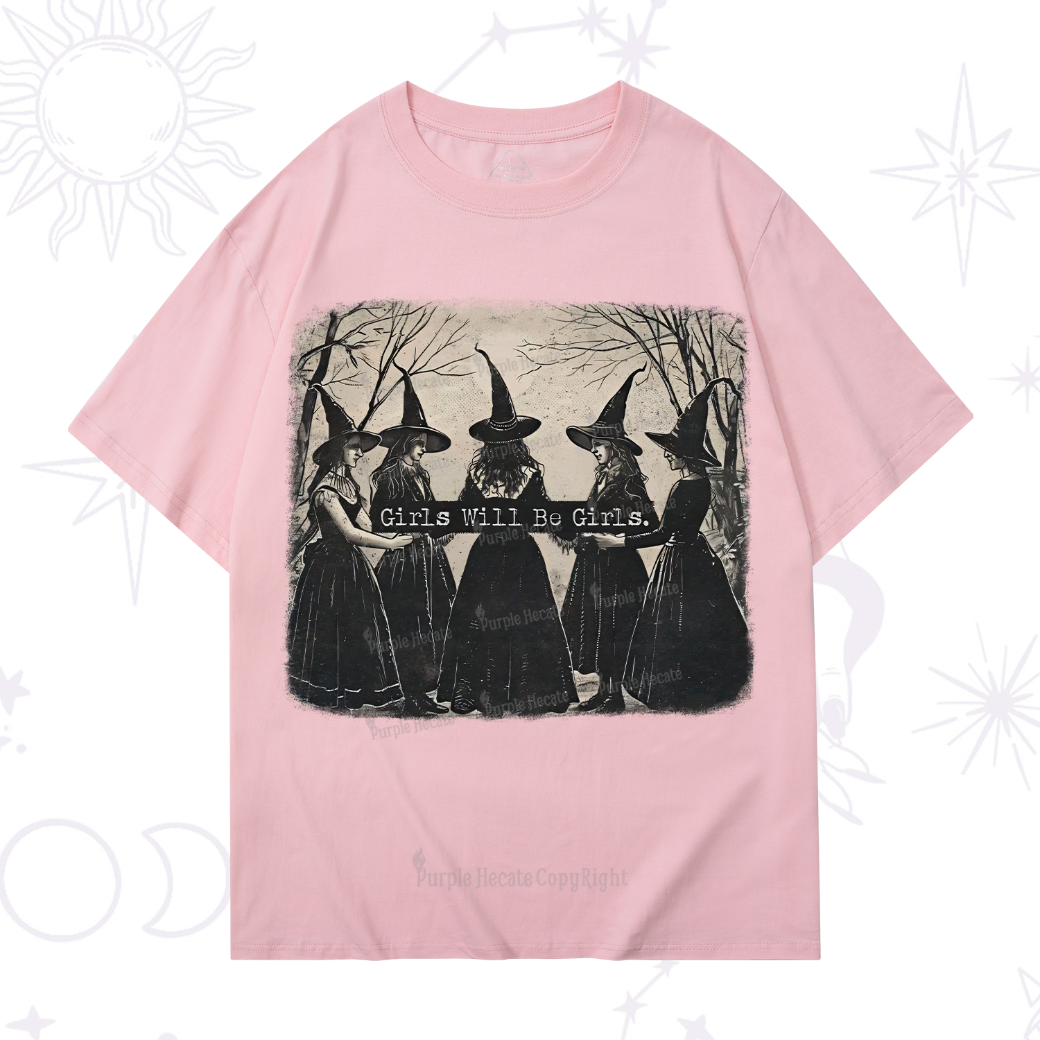 Purplehecate Girls Will Be Girls Witch T-Shirt