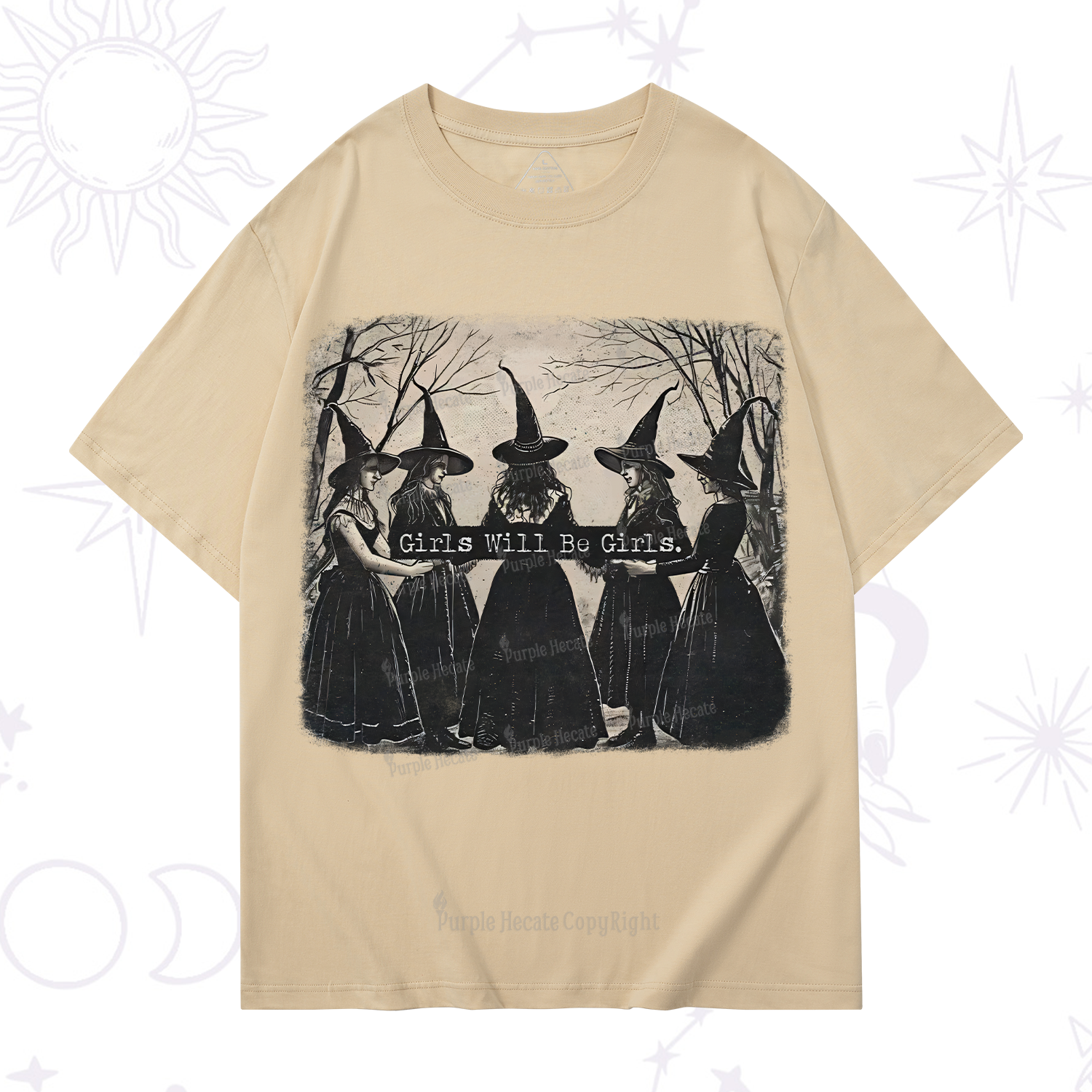 Purplehecate Girls Will Be Girls Witch T-Shirt