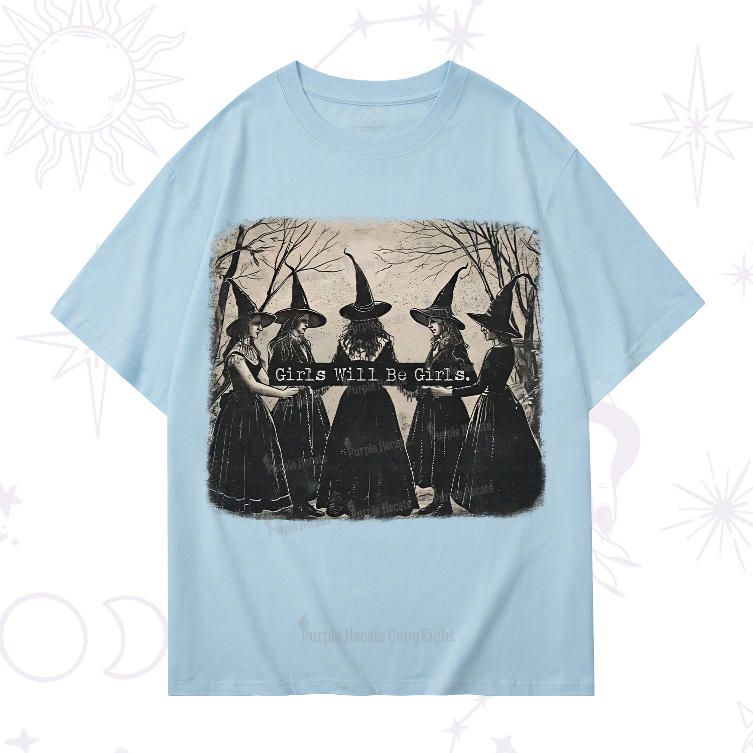 Purplehecate Girls Will Be Girls Witch T-Shirt