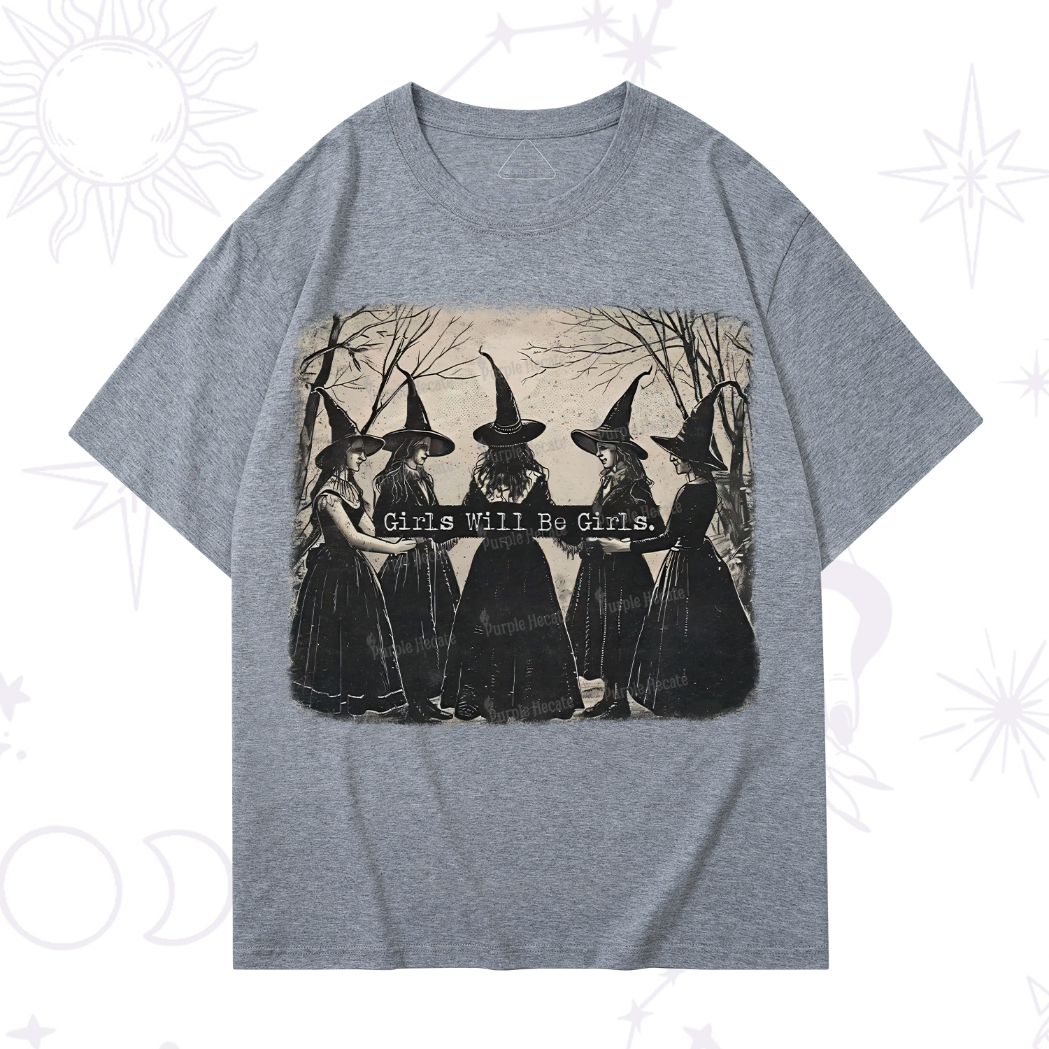 Purplehecate Girls Will Be Girls Witch T-Shirt