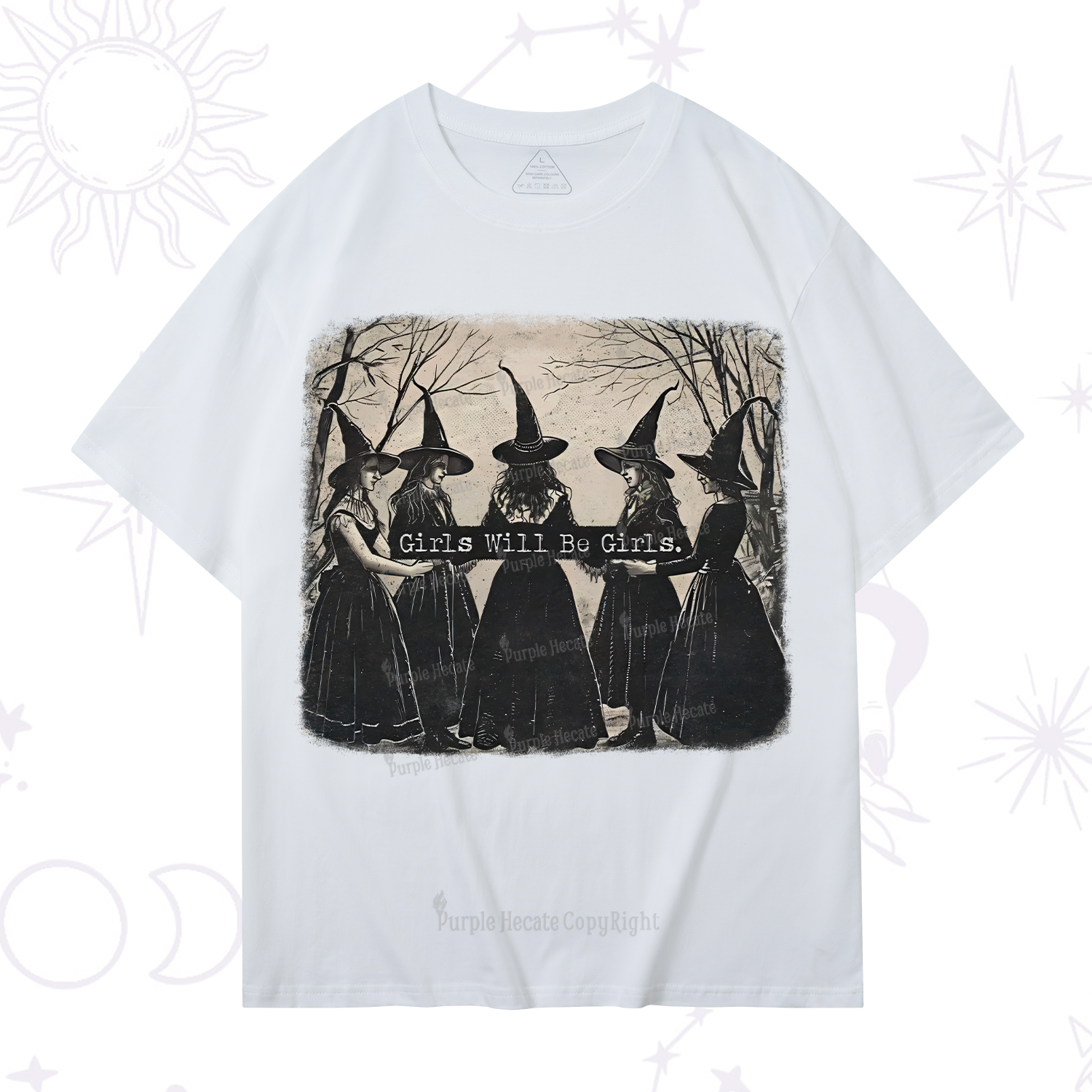 Purplehecate Girls Will Be Girls Witch T-Shirt