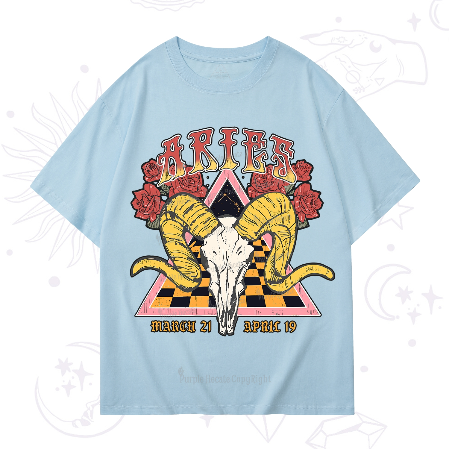 Purplehecate Aries Crew Zodiac T-Shirt