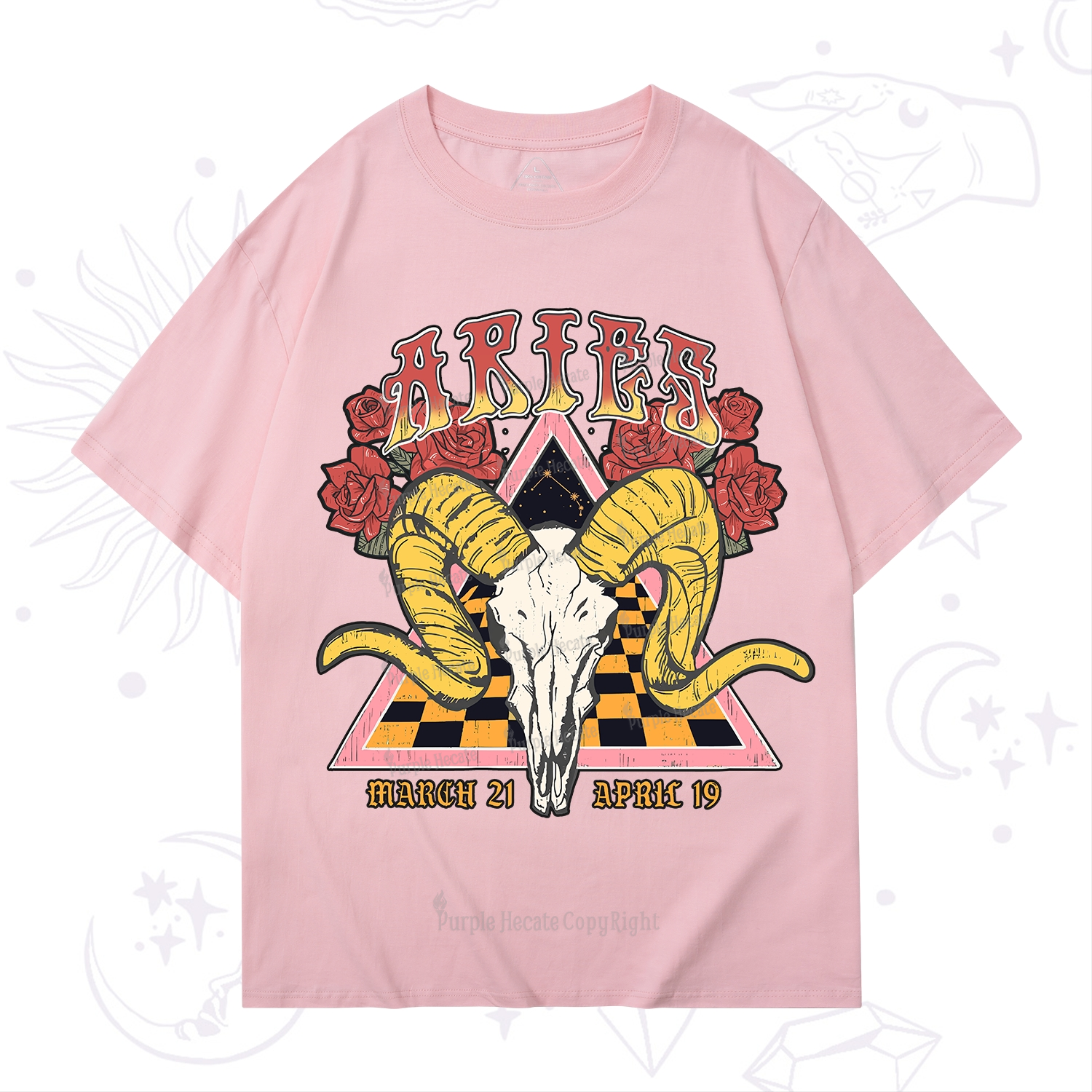 Purplehecate Aries Crew Zodiac T-Shirt