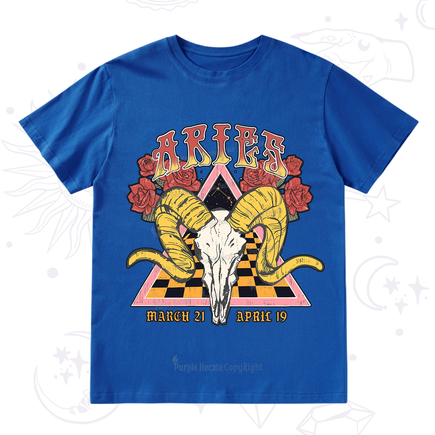 Purplehecate Aries Crew Zodiac T-Shirt