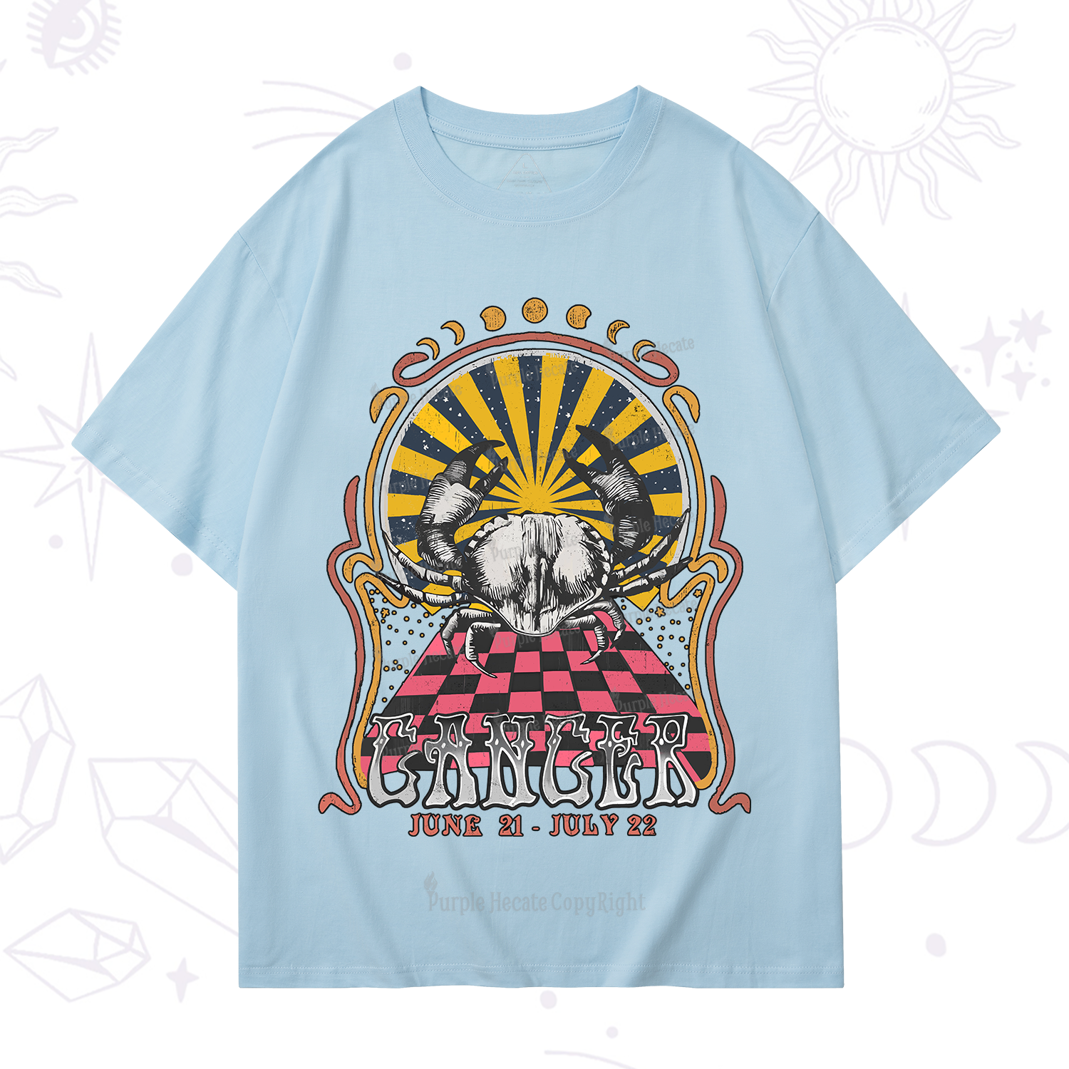 Purplehecate Cancer Crew Zodiac T-Shirt