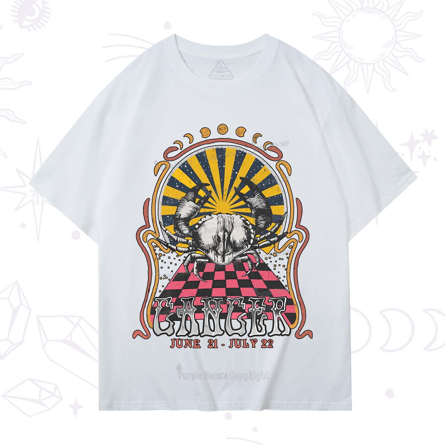Purplehecate Cancer Crew Zodiac T-Shirt