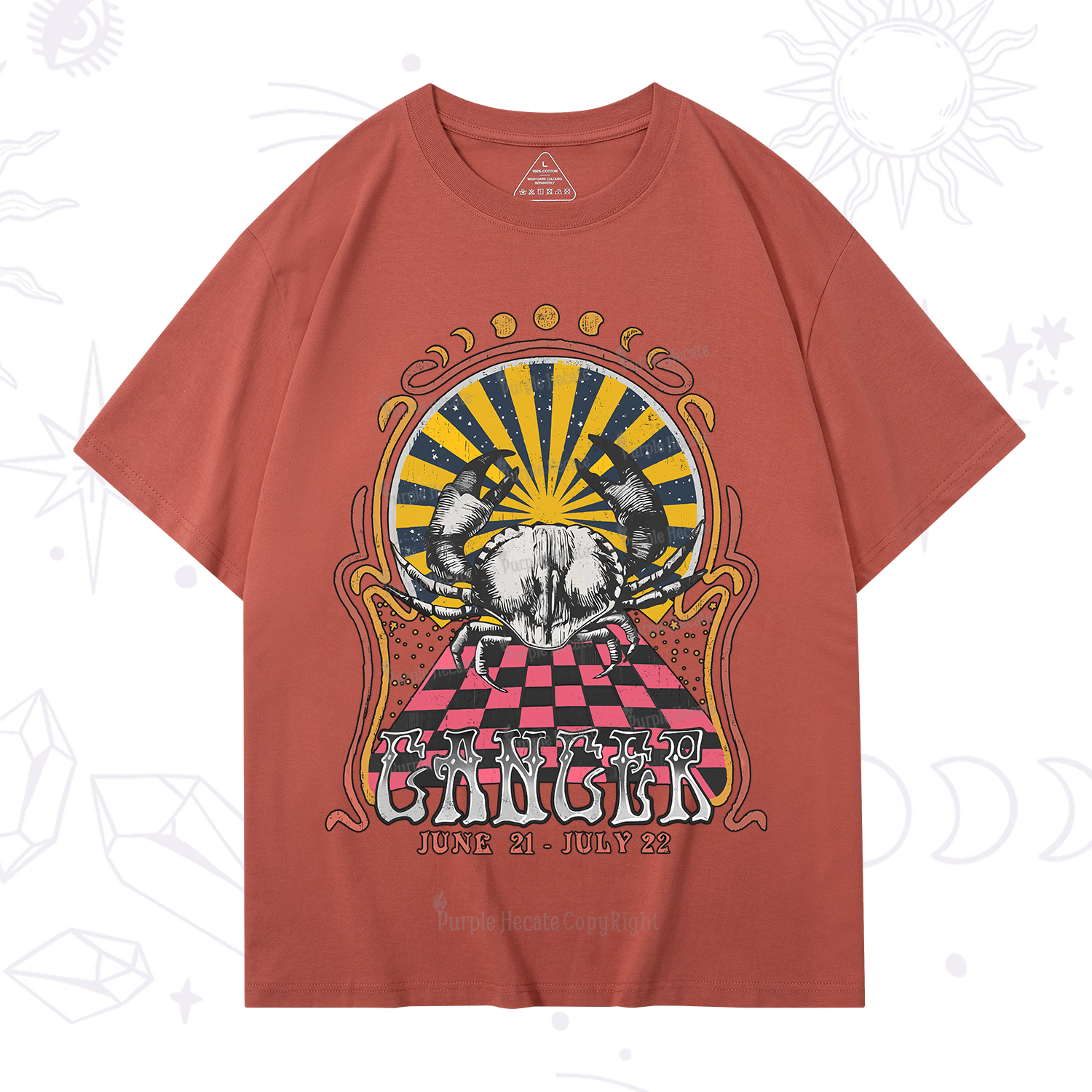 Purplehecate Cancer Crew Zodiac T-Shirt