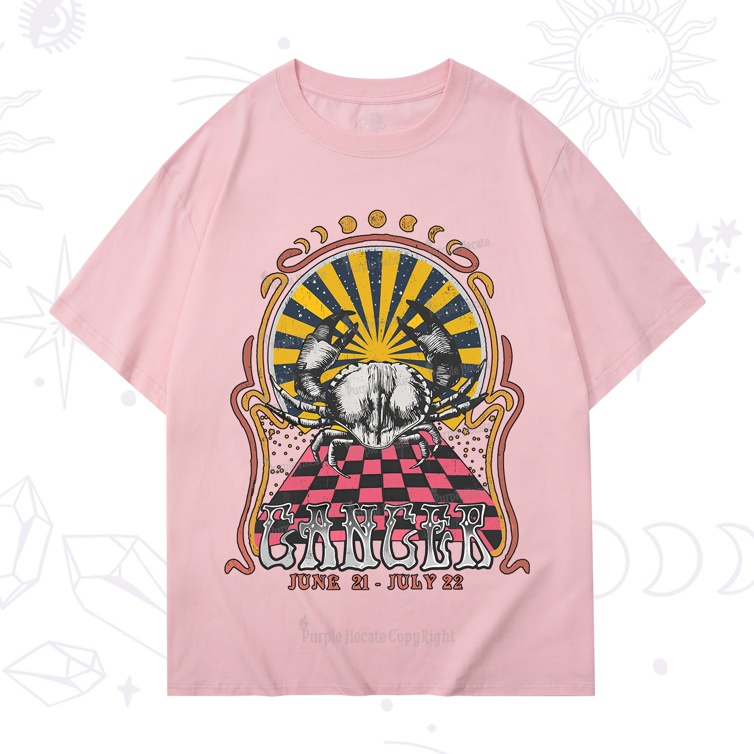 Purplehecate Cancer Crew Zodiac T-Shirt