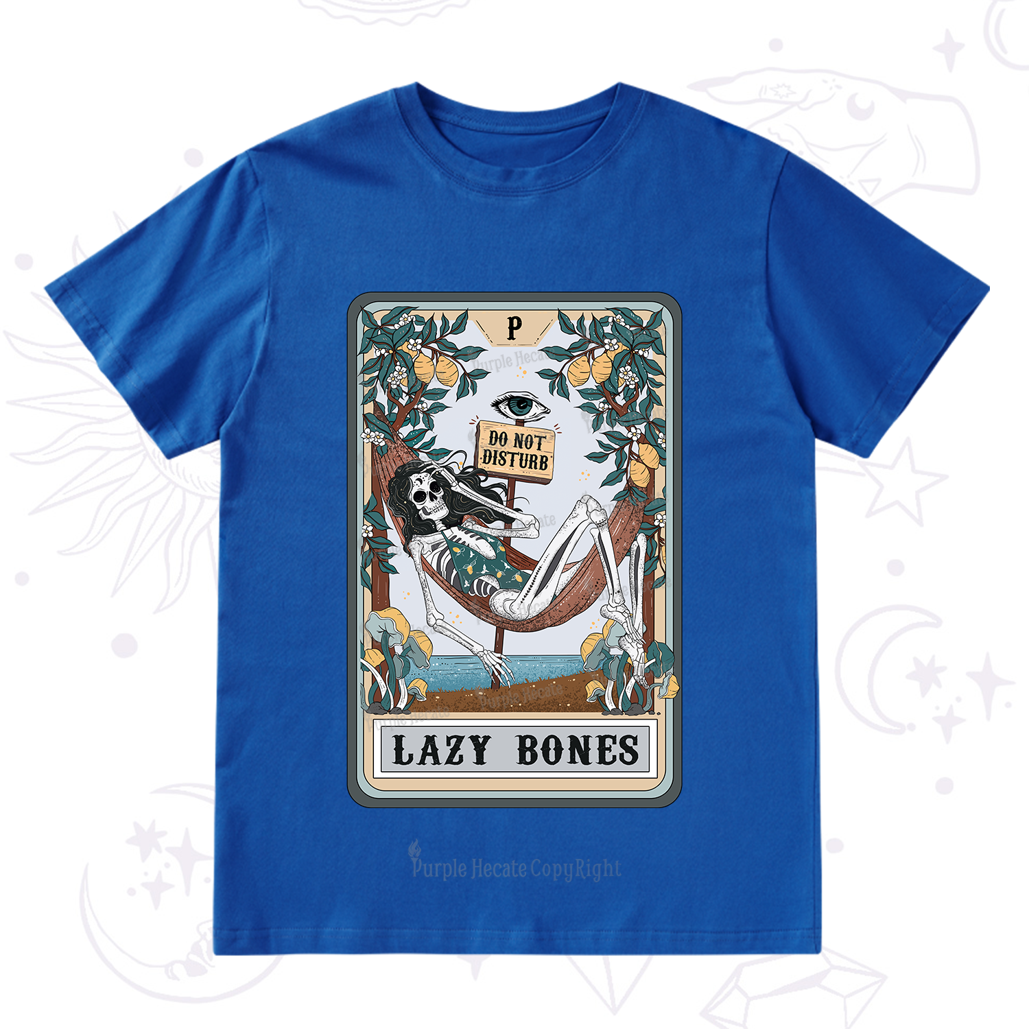 Purplehecate The Lazy Bones Tarot T-Shirt