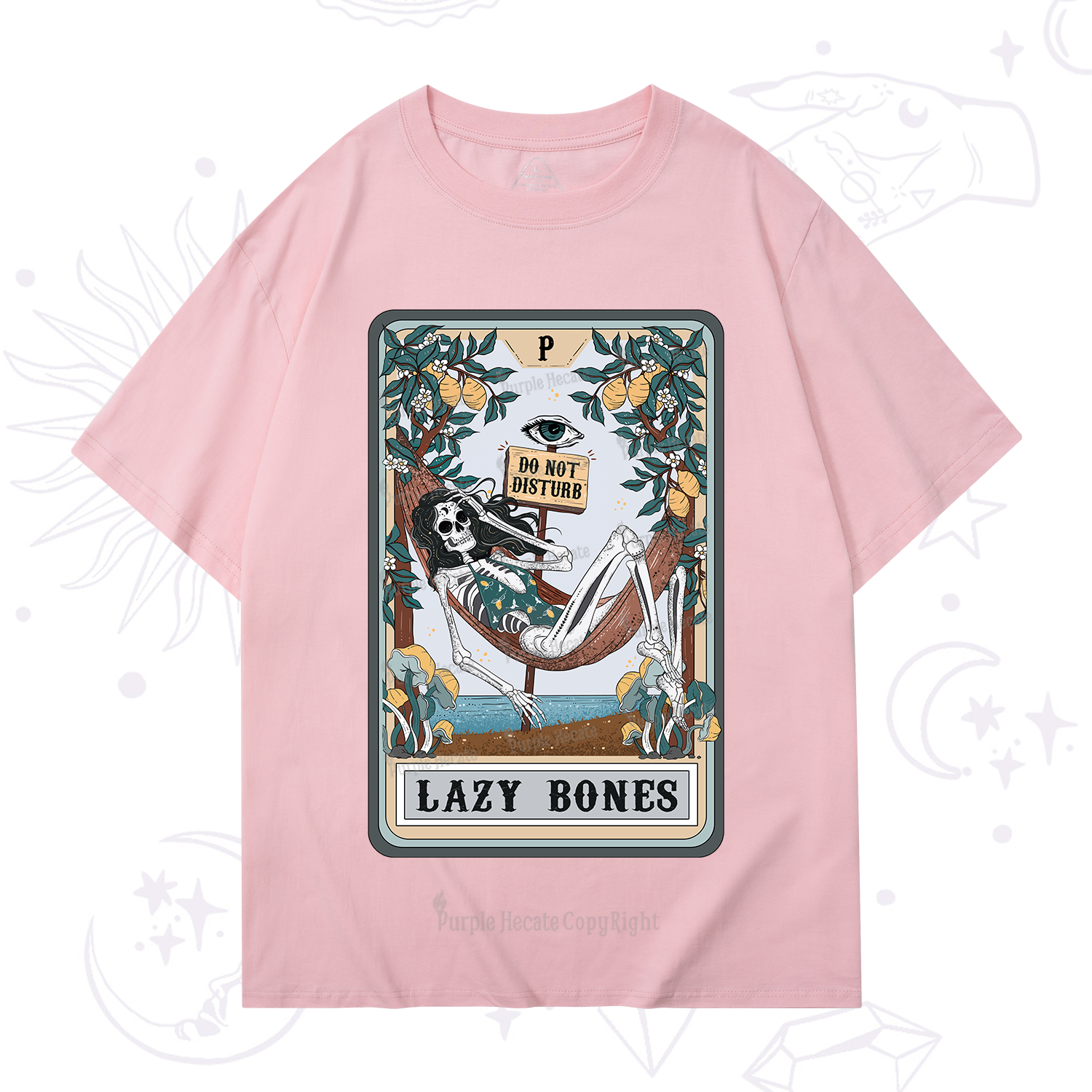 Purplehecate The Lazy Bones Tarot T-Shirt