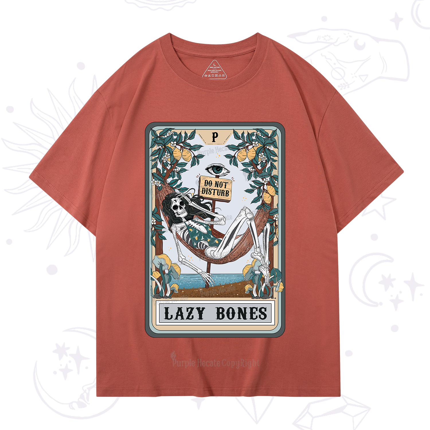 Purplehecate The Lazy Bones Tarot T-Shirt
