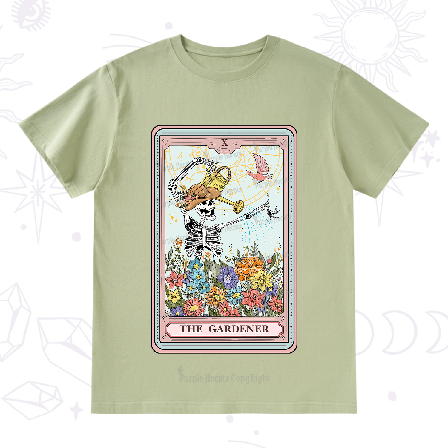 Purplehecate The Gardener Tarot T-Shirt