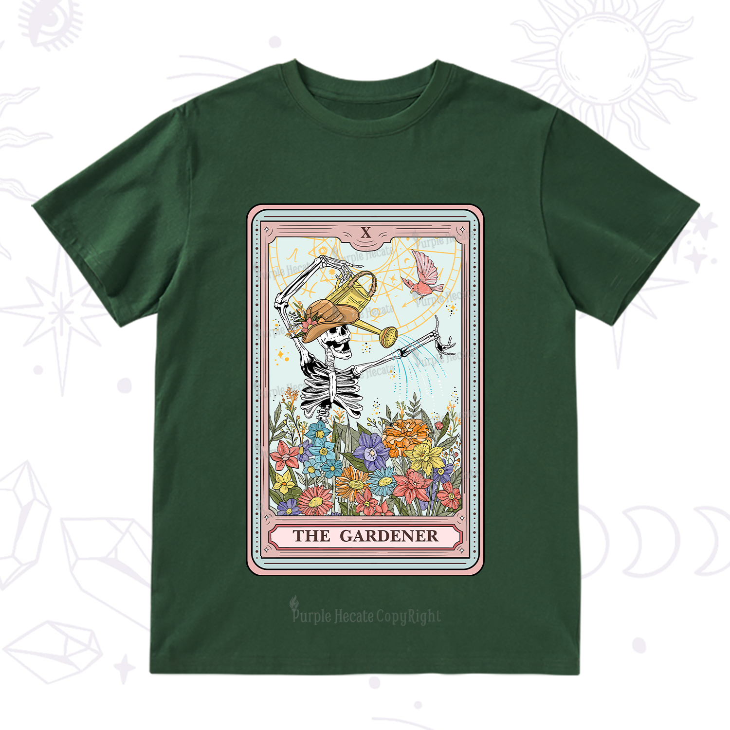 Purplehecate The Gardener Tarot T-Shirt