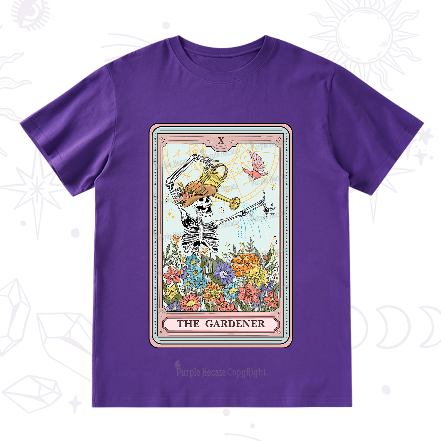 Purplehecate The Gardener Tarot T-Shirt