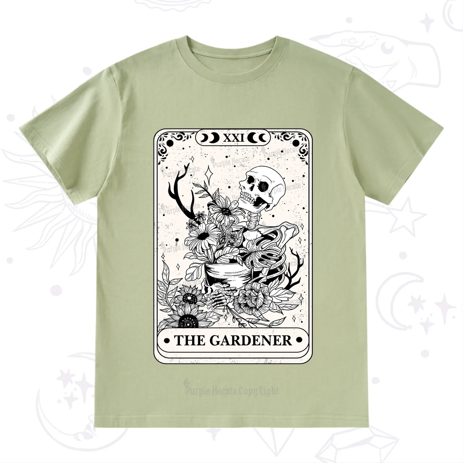 Purplehecate The Gardener Tarot T-Shirt