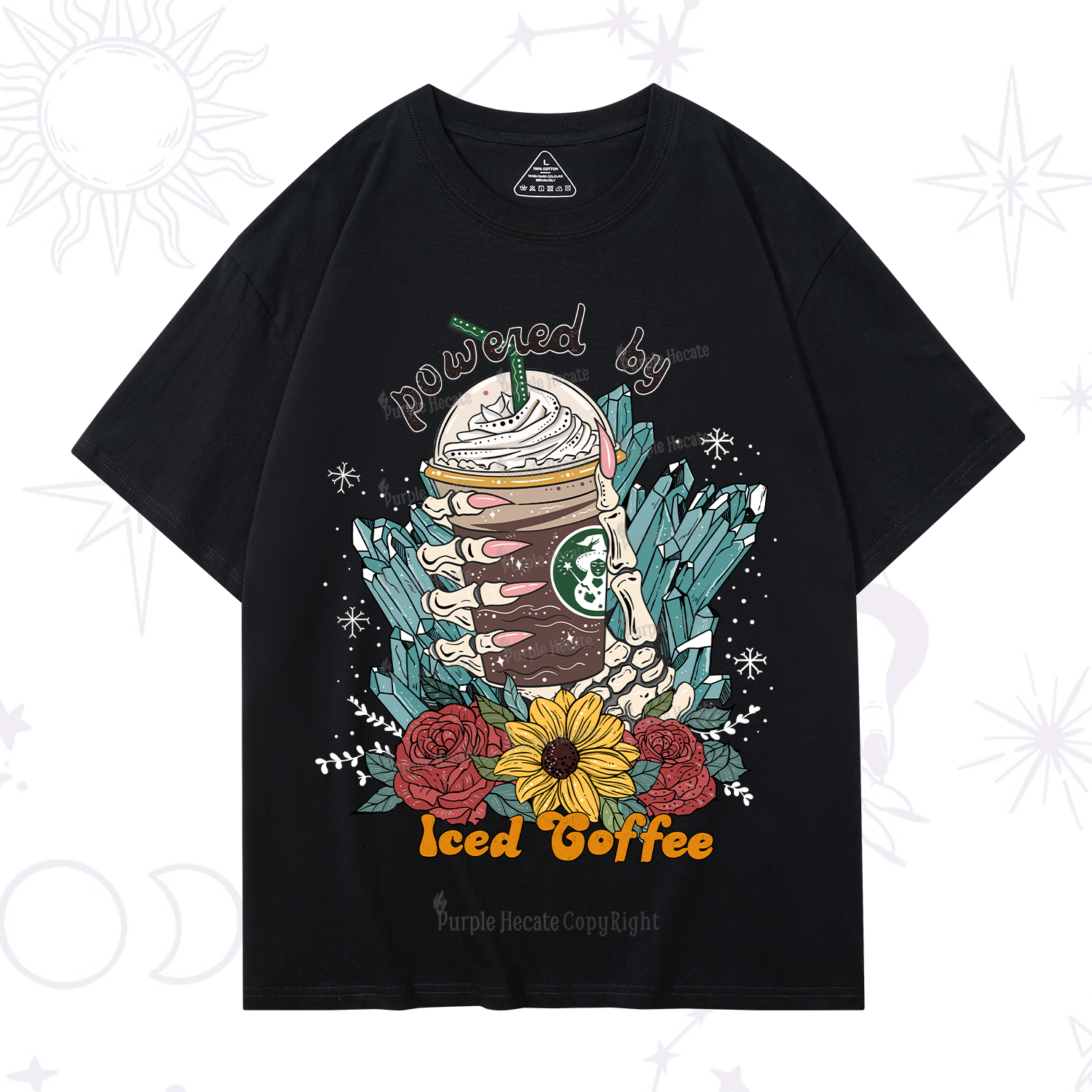 Purplehecate Powered By Ice Coffee T-Shirt