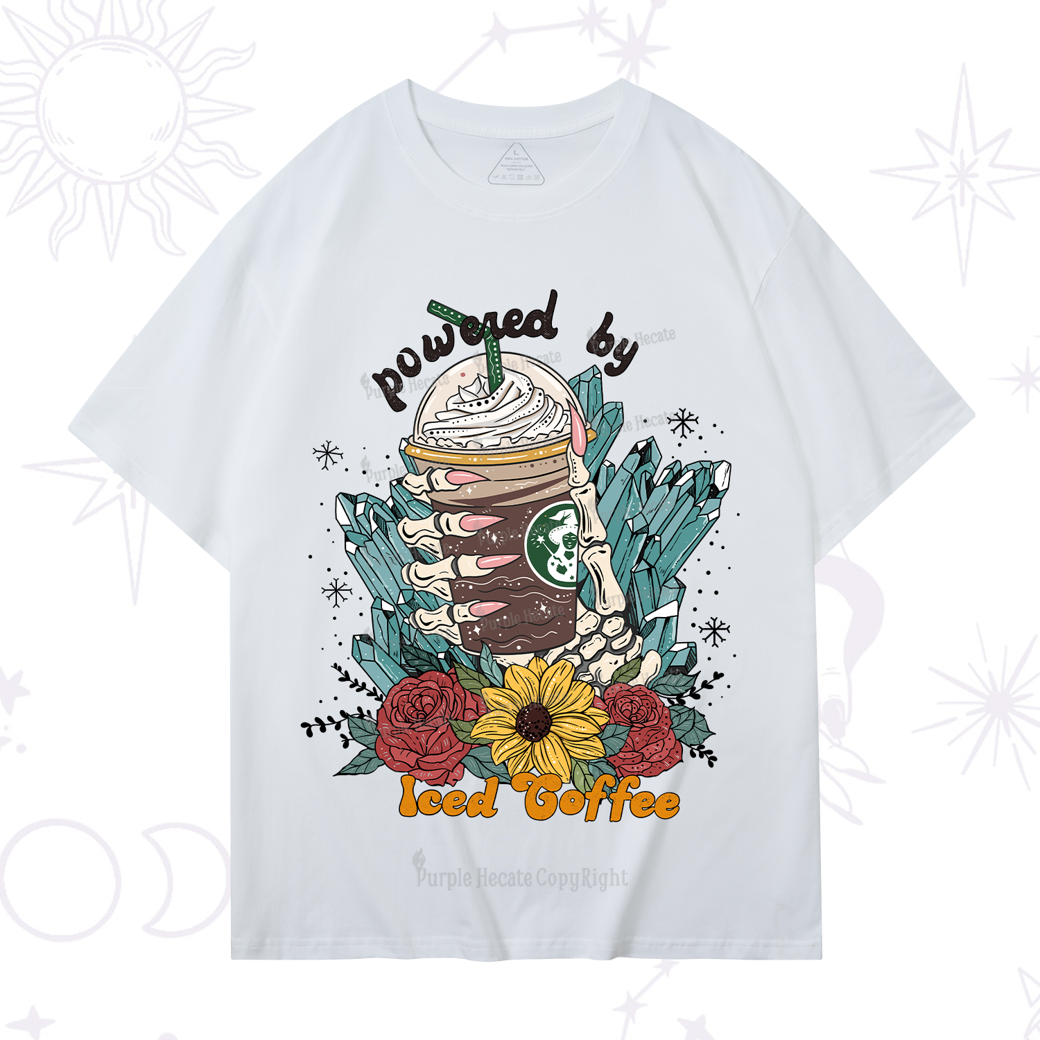 Purplehecate Powered By Ice Coffee T-Shirt