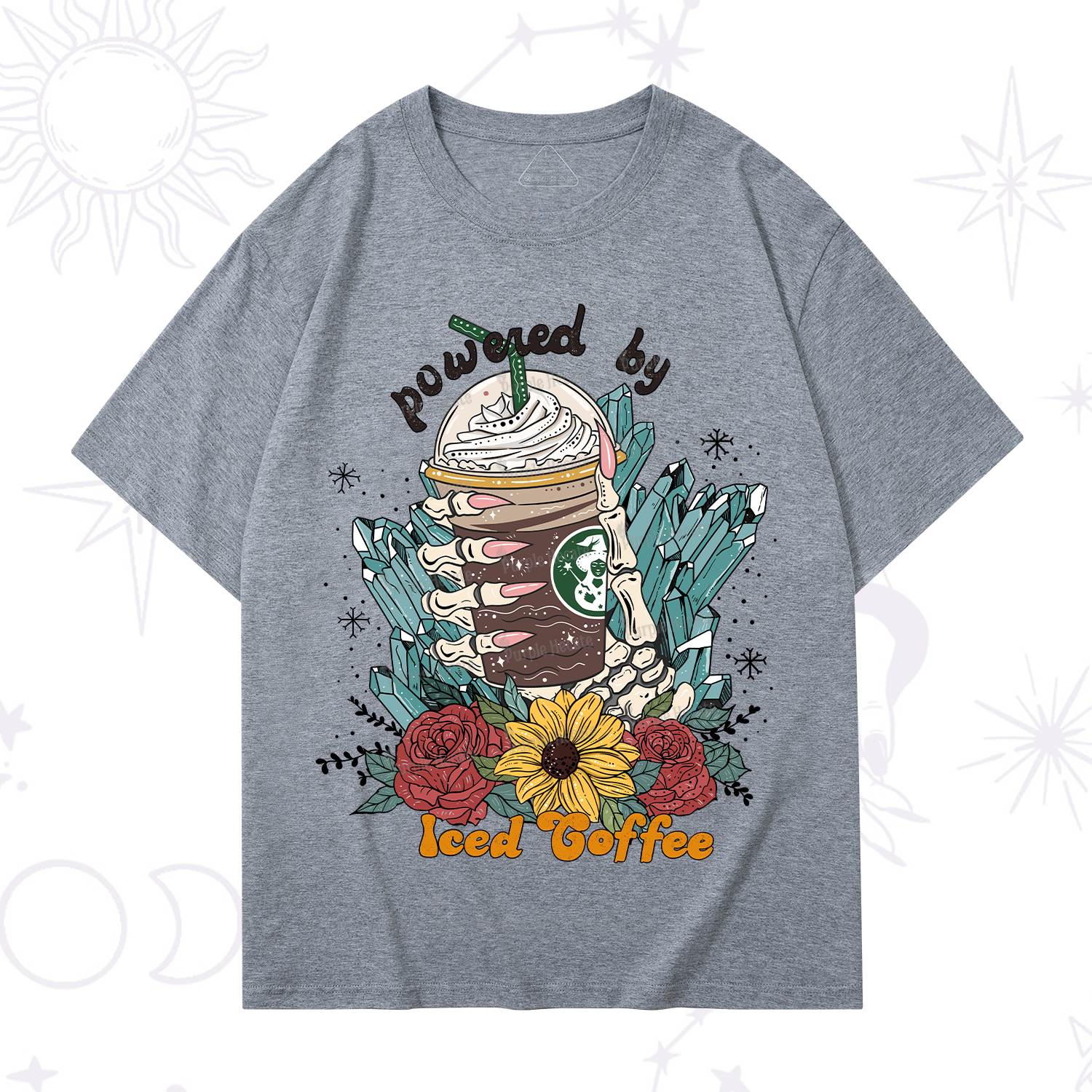 Purplehecate Powered By Ice Coffee T-Shirt