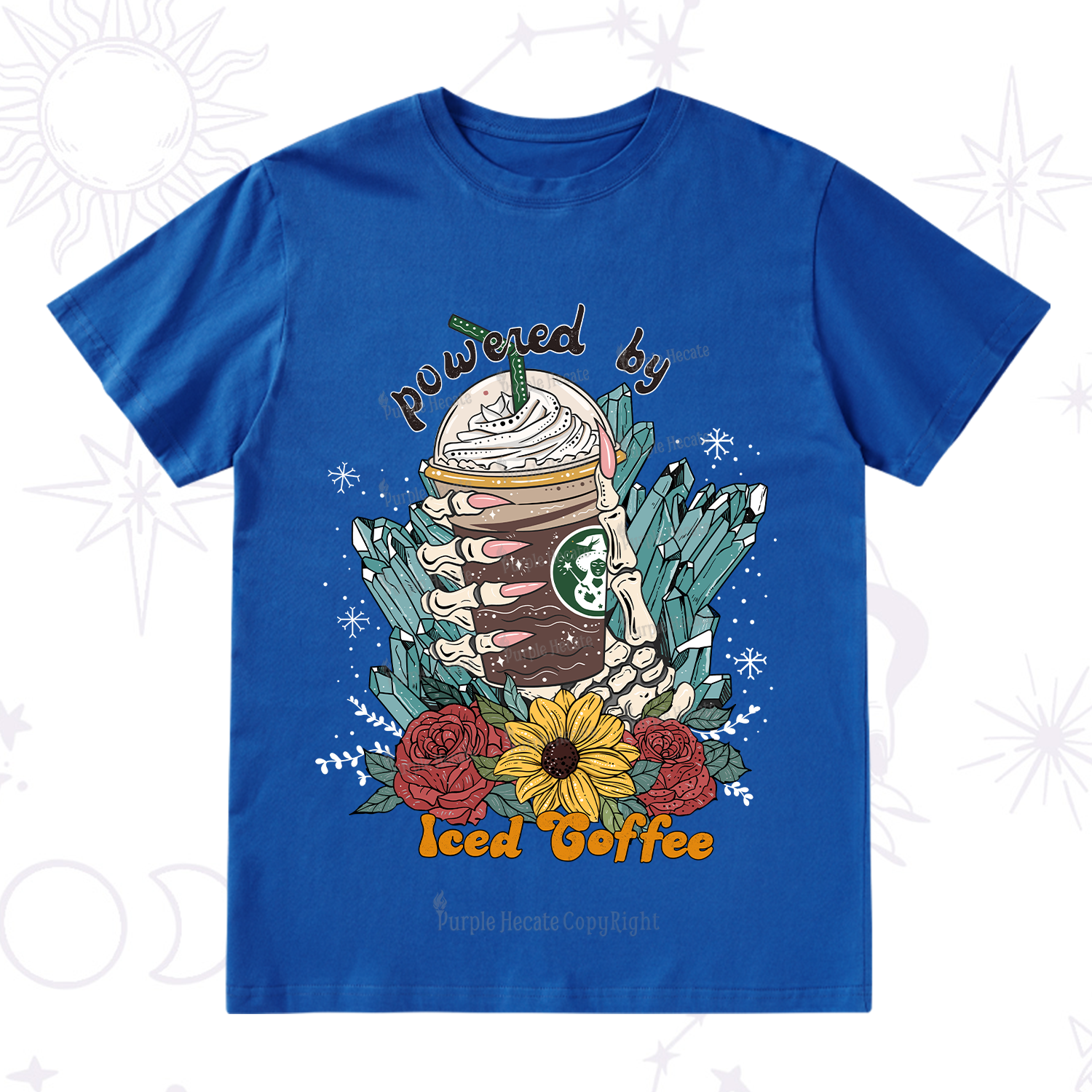Purplehecate Powered By Ice Coffee T-Shirt
