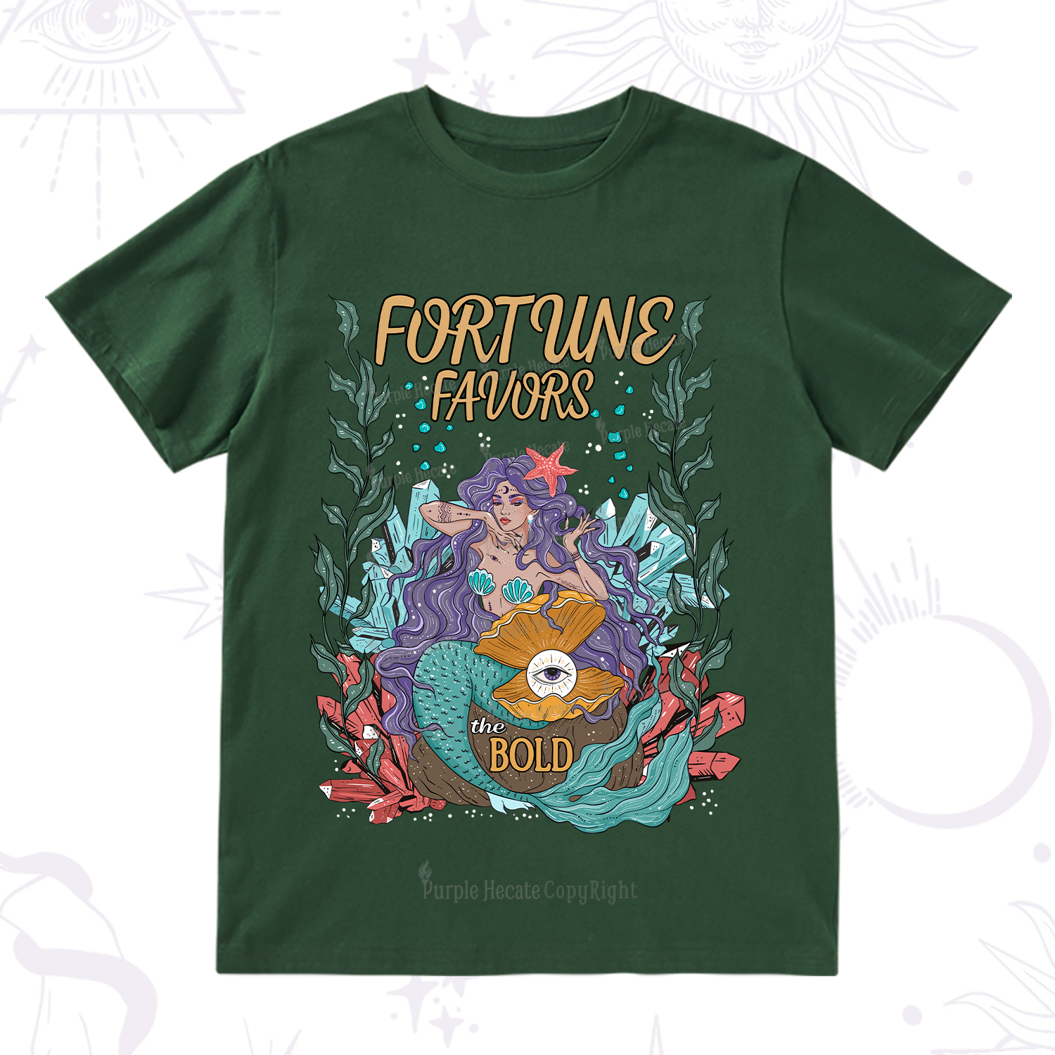 Purplehecate Fortune Favors The Bold T-Shirt