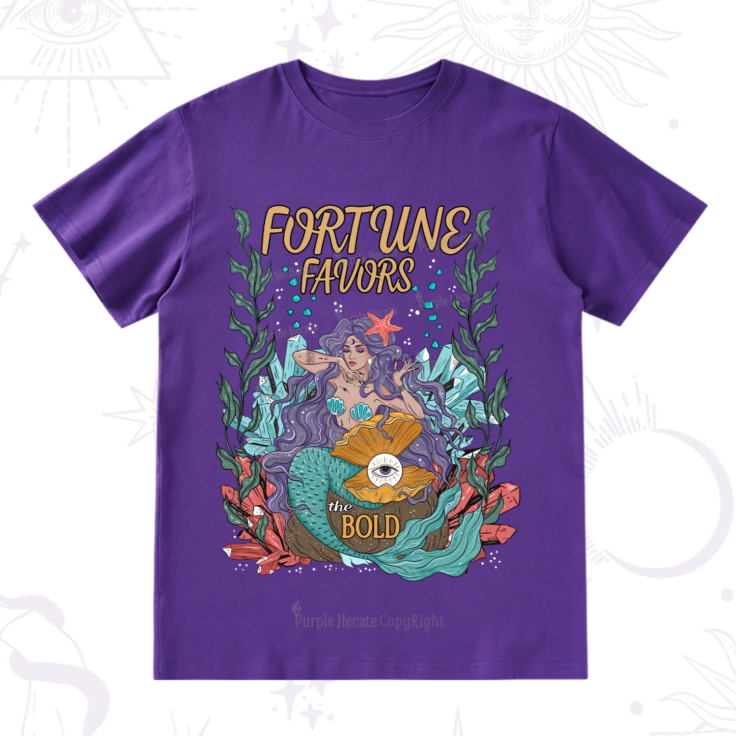 Purplehecate Fortune Favors The Bold T-Shirt