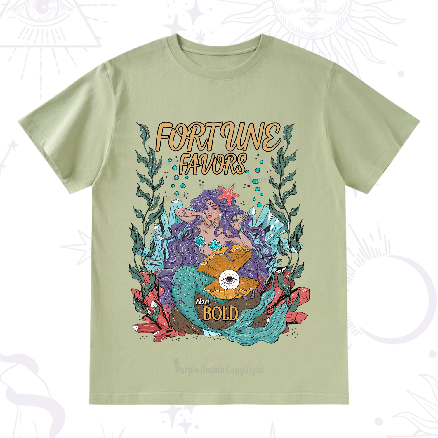 Purplehecate Fortune Favors The Bold T-Shirt