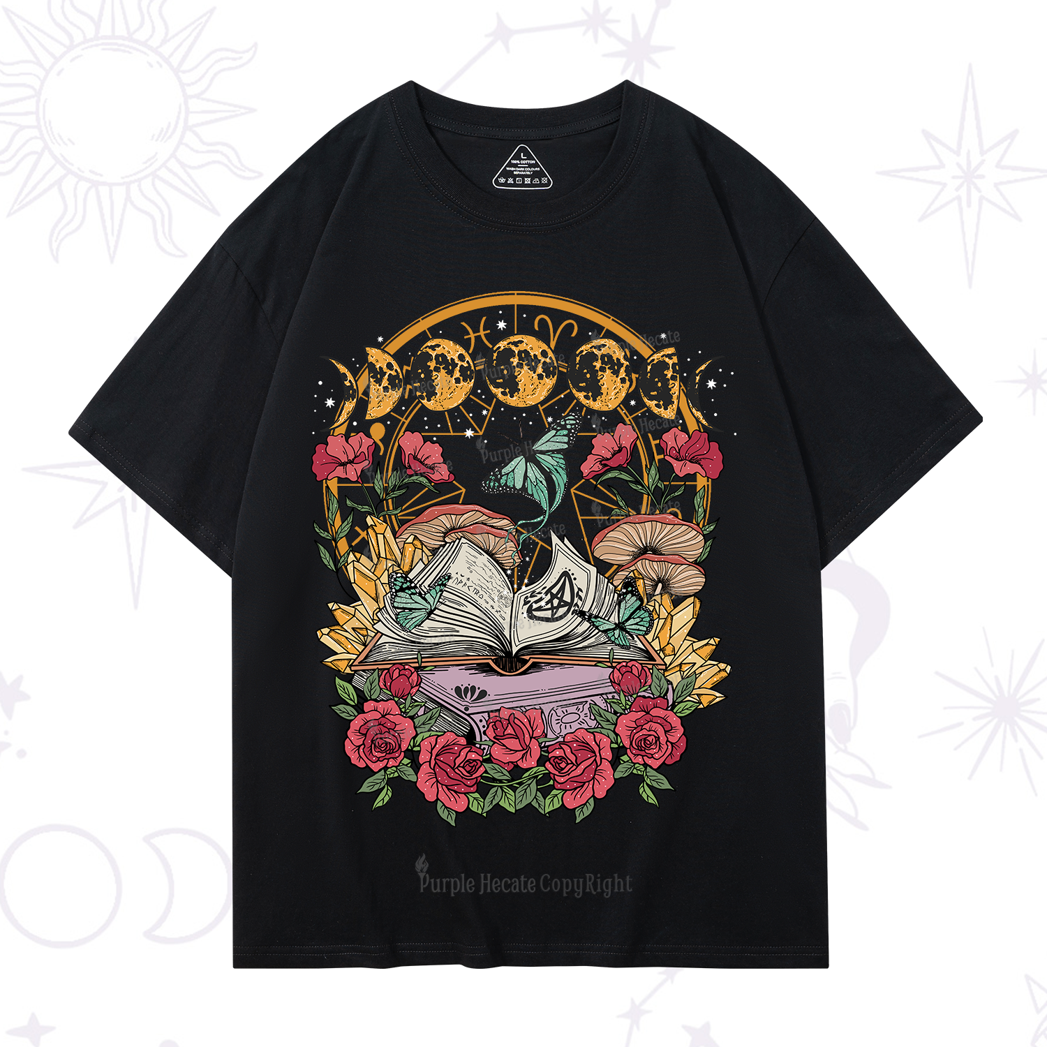 Purplehecate Witchy Book T-Shirt