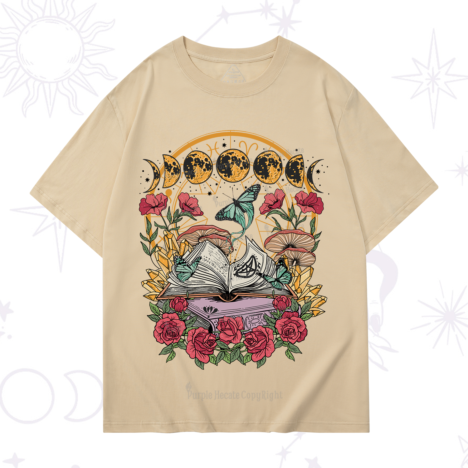 Purplehecate Witchy Book T-Shirt