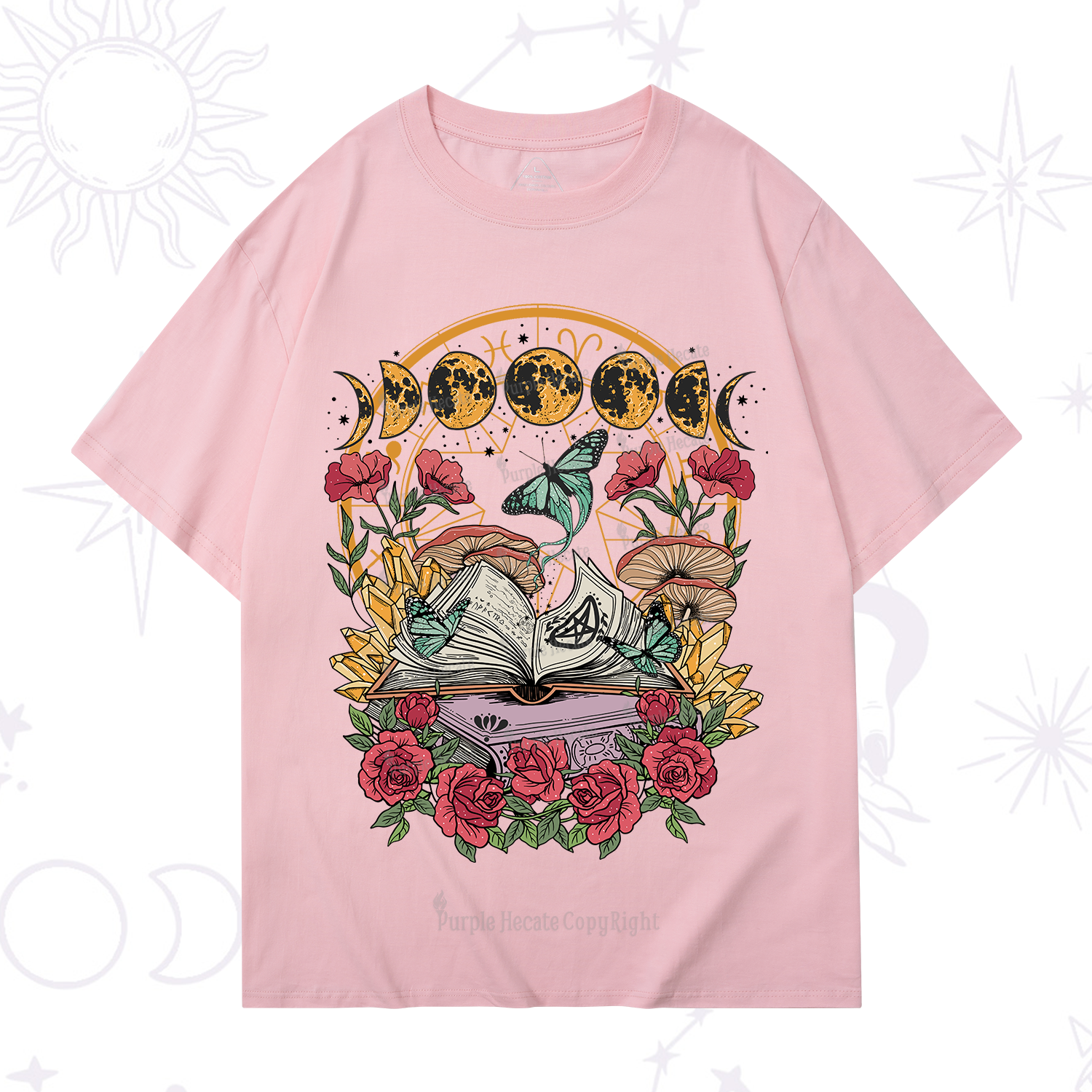 Purplehecate Witchy Book T-Shirt