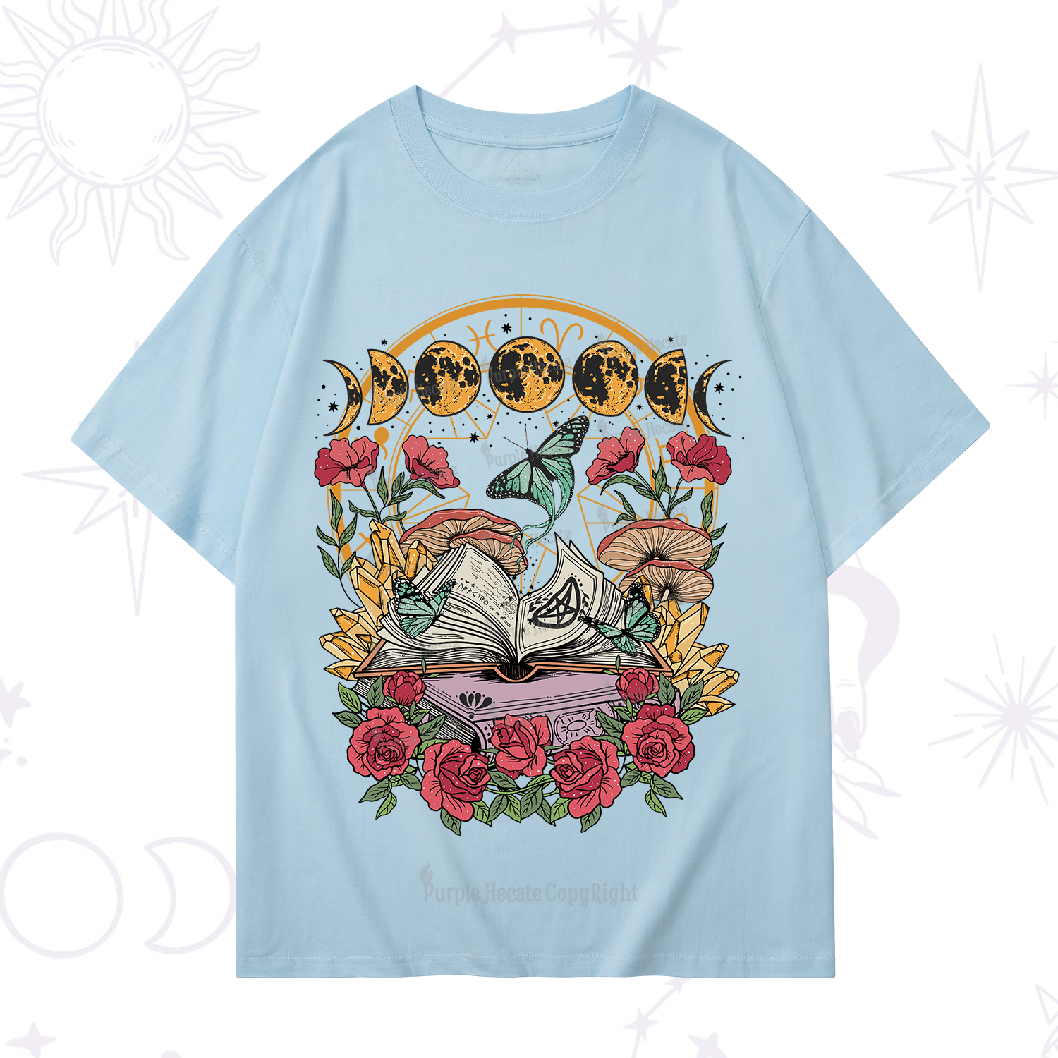 Purplehecate Witchy Book T-Shirt
