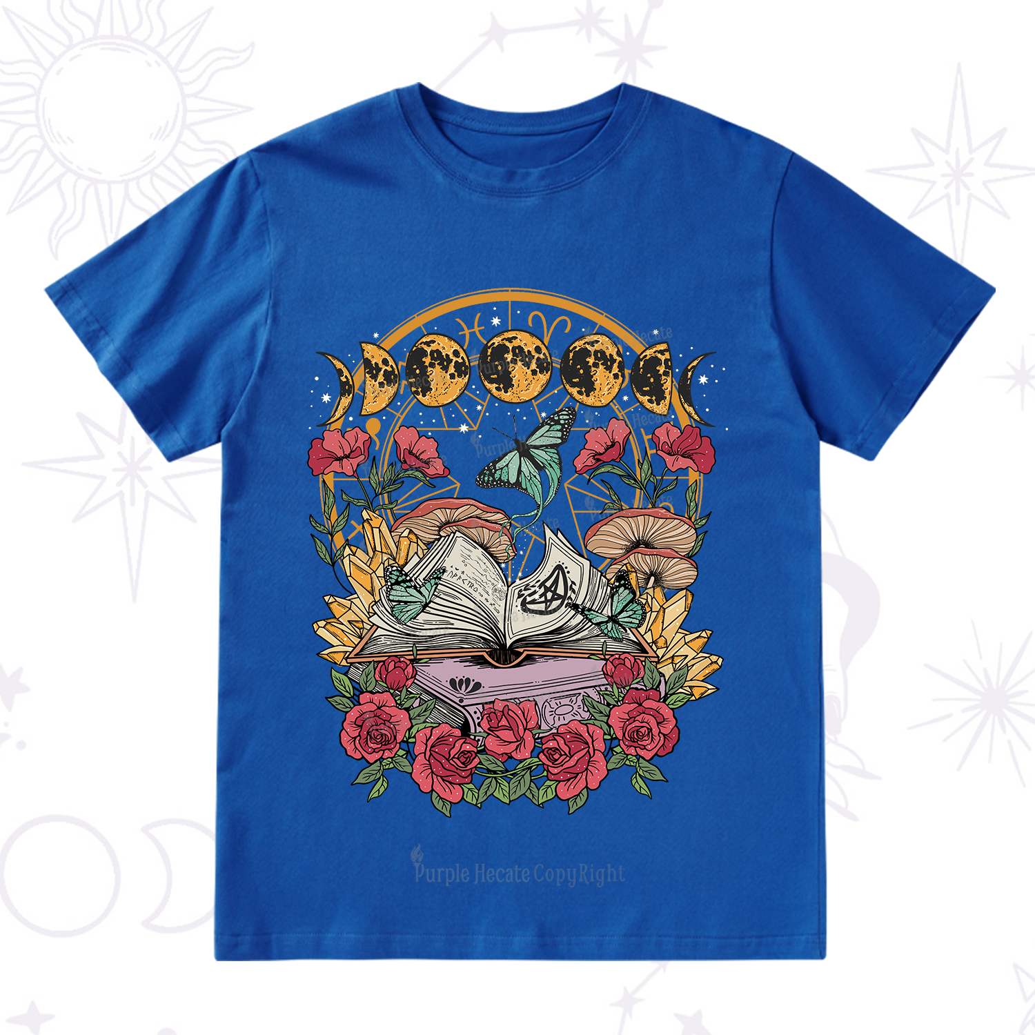Purplehecate Witchy Book T-Shirt