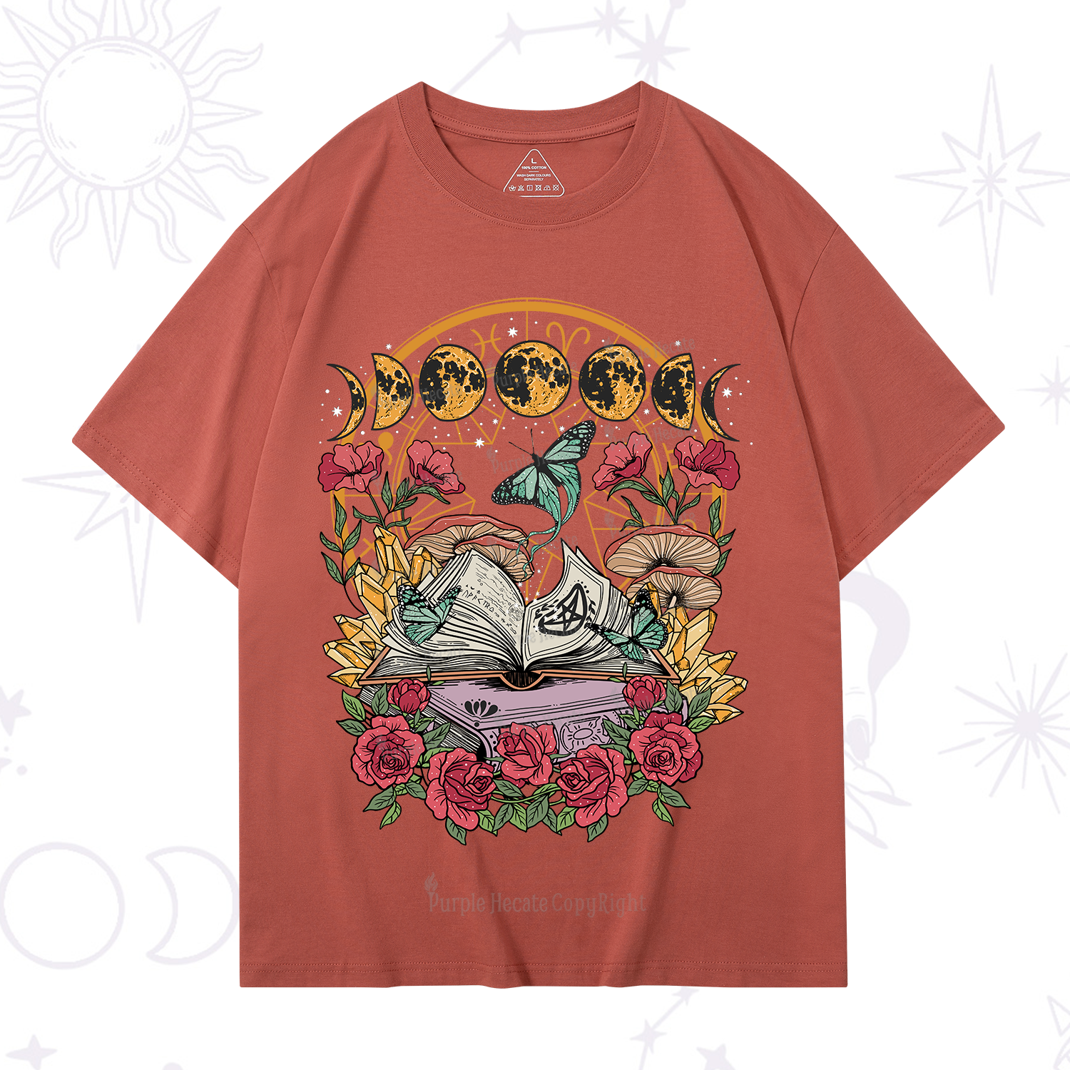 Purplehecate Witchy Book T-Shirt