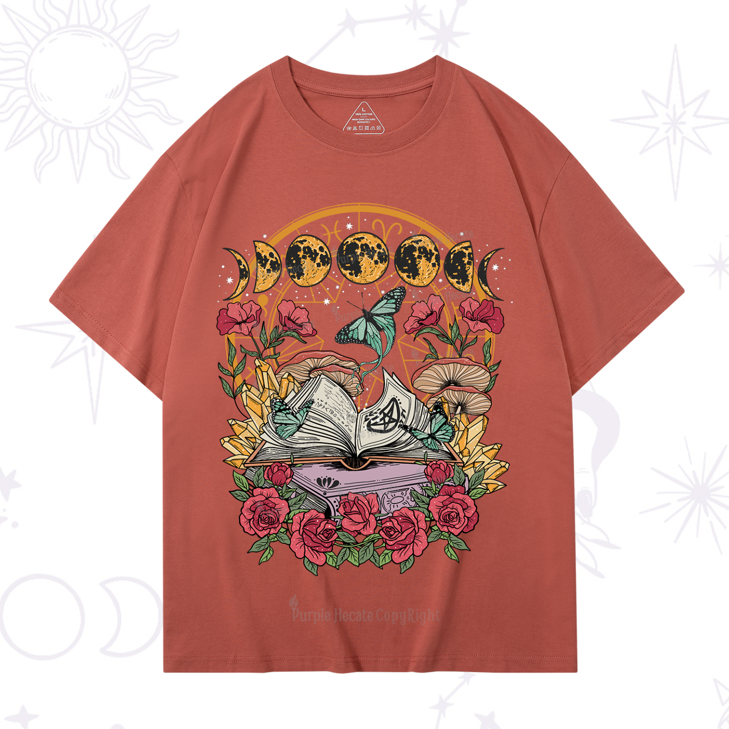 Purplehecate Witchy Book T-Shirt