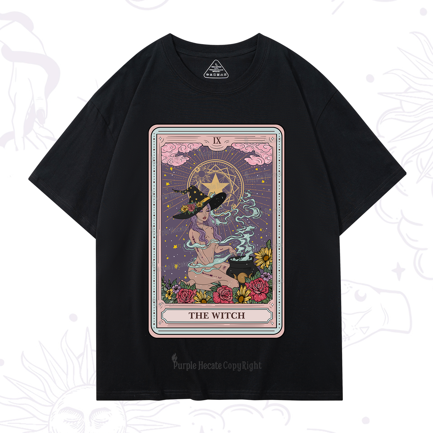Purplehecate The Witch Tarot T-Shirt