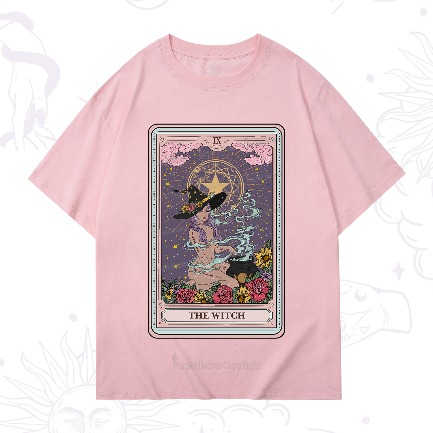 Purplehecate The Witch Tarot T-Shirt