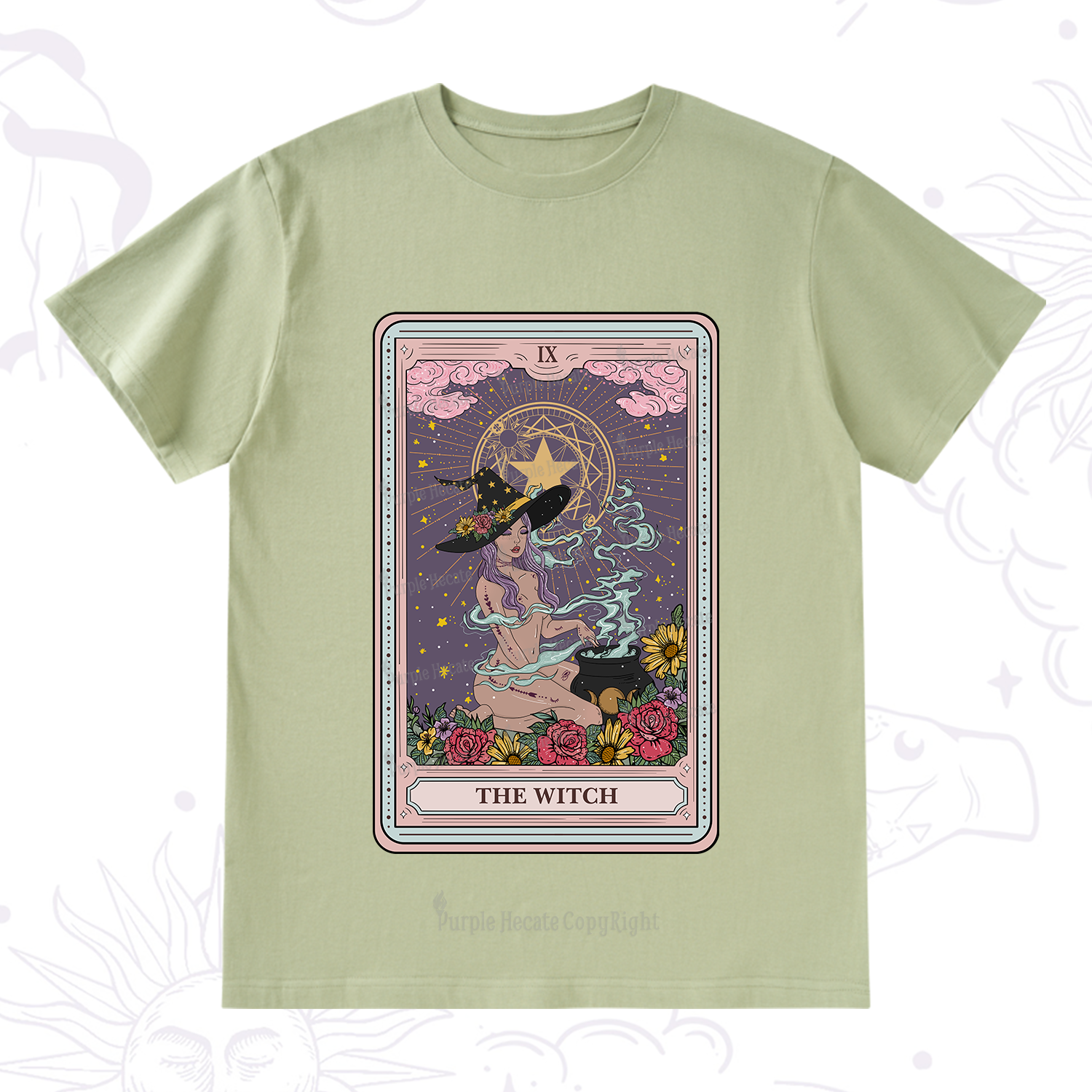 Purplehecate The Witch Tarot T-Shirt