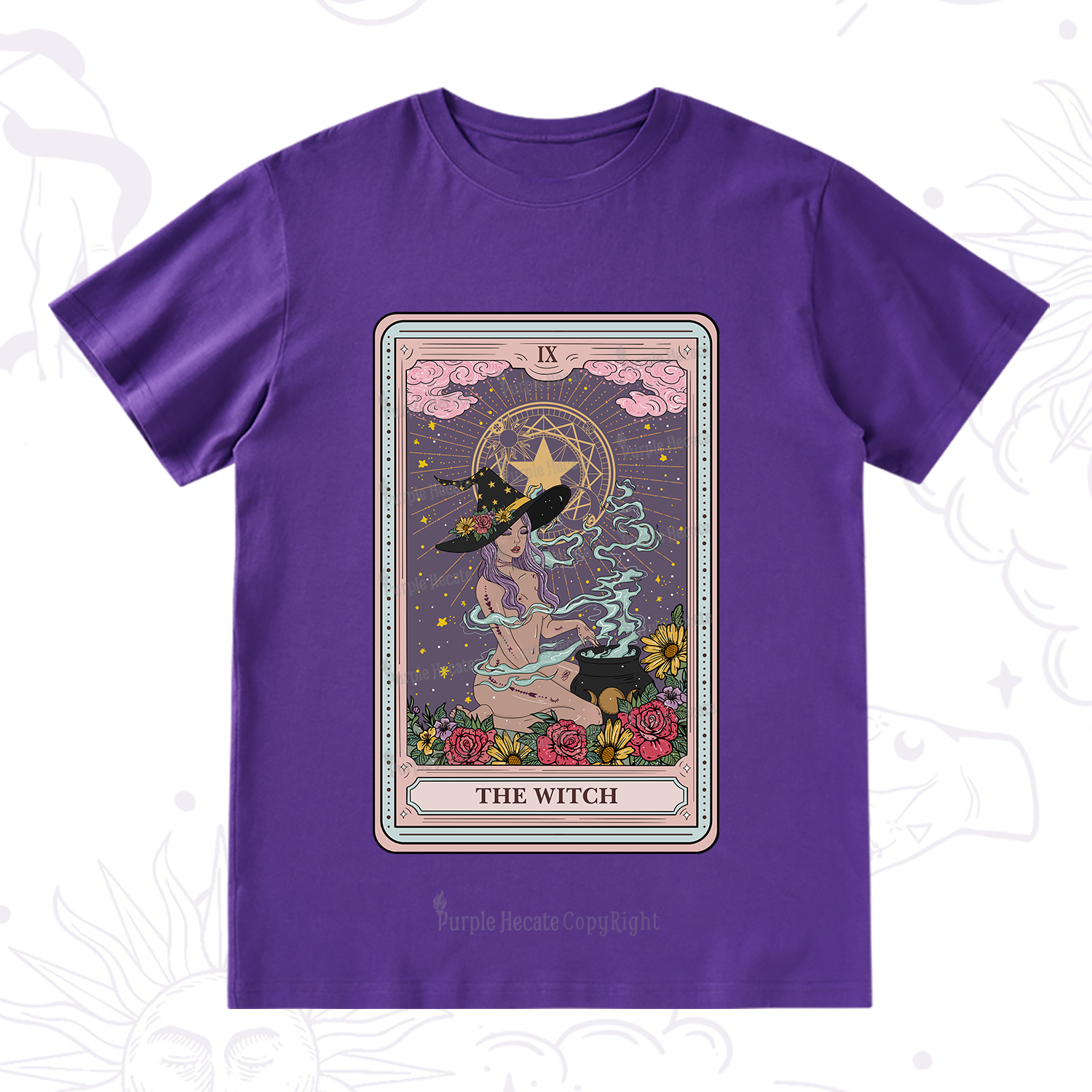 Purplehecate The Witch Tarot T-Shirt
