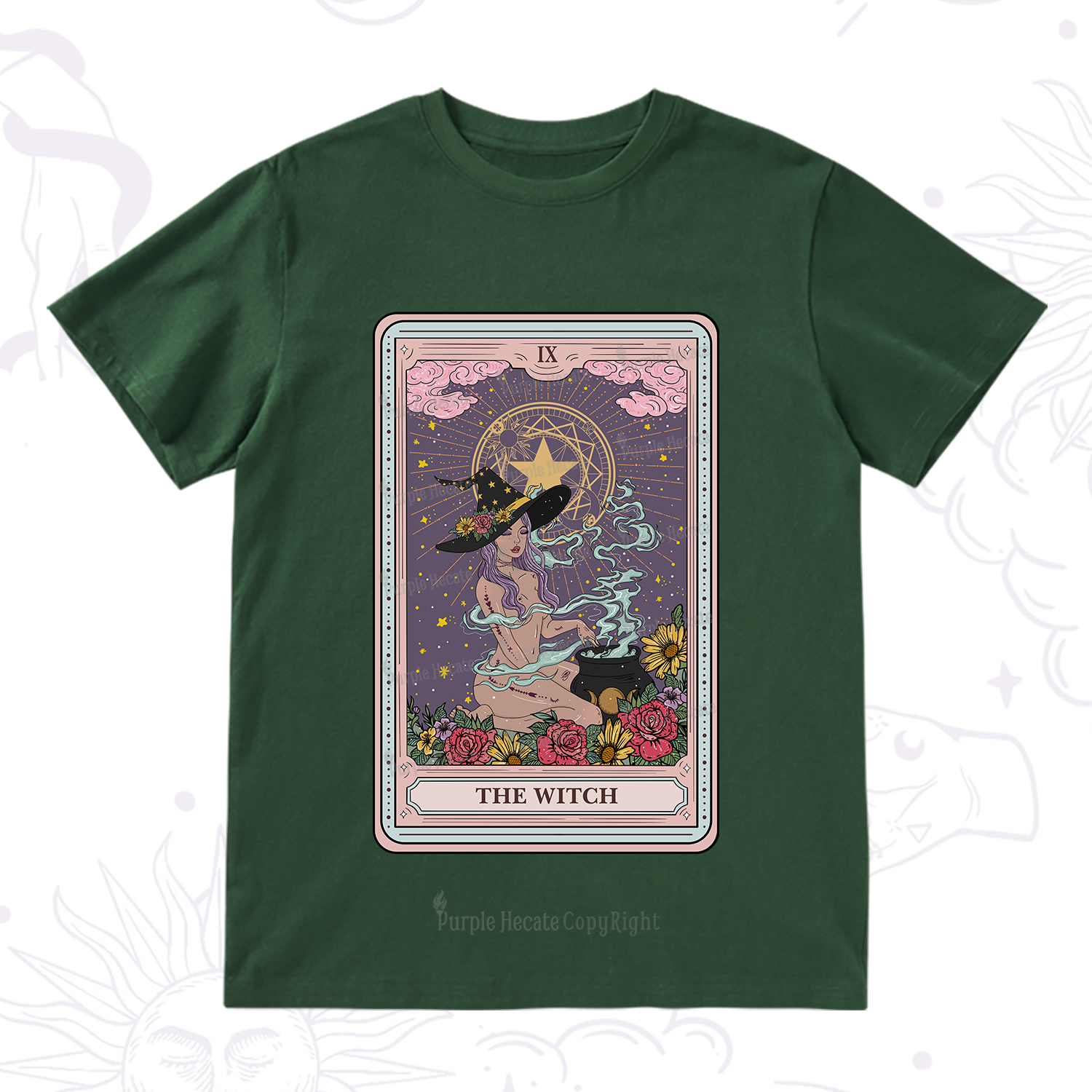 Purplehecate The Witch Tarot T-Shirt