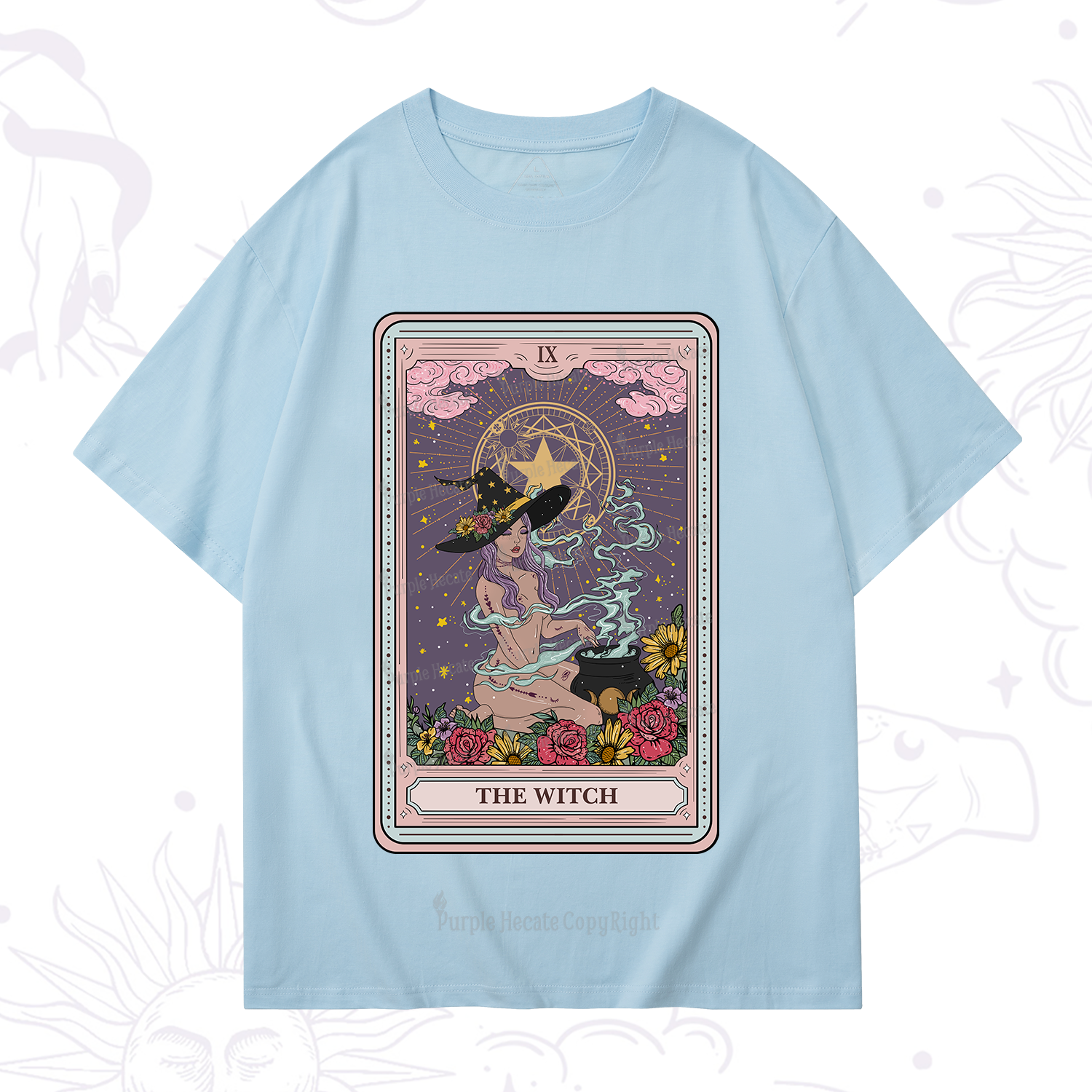 Purplehecate The Witch Tarot T-Shirt
