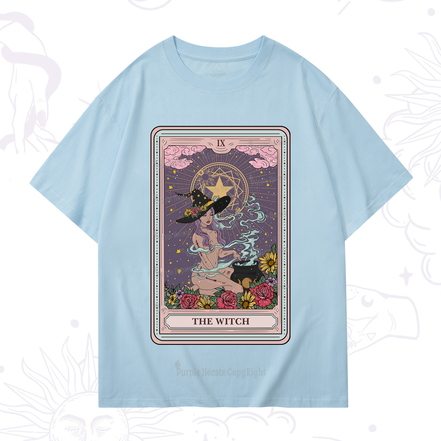 Purplehecate The Witch Tarot T-Shirt